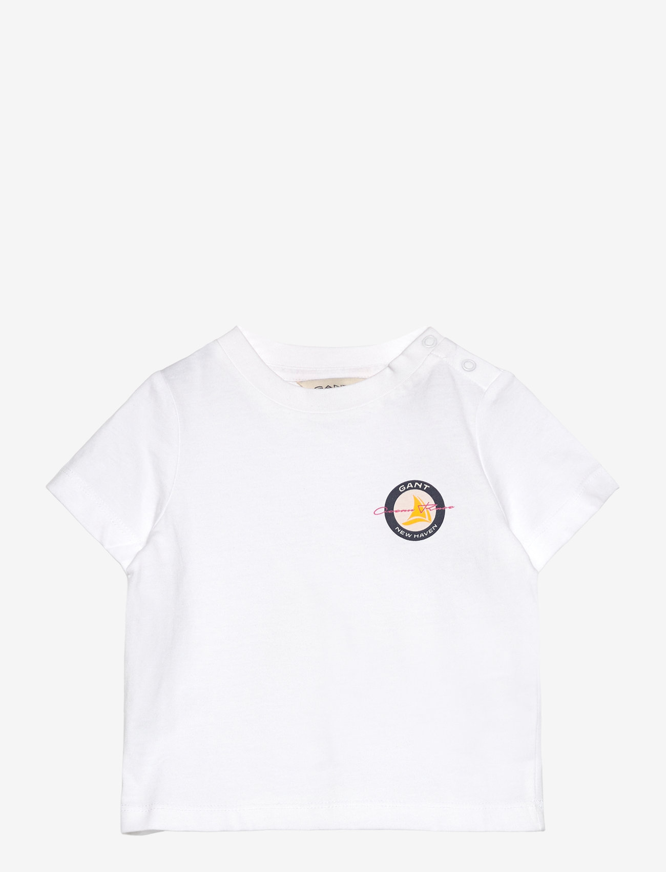GANT - GANT SAILING GRAPHIC T-SHIRT - lühikeste varrukatega t-särgid - white - 0