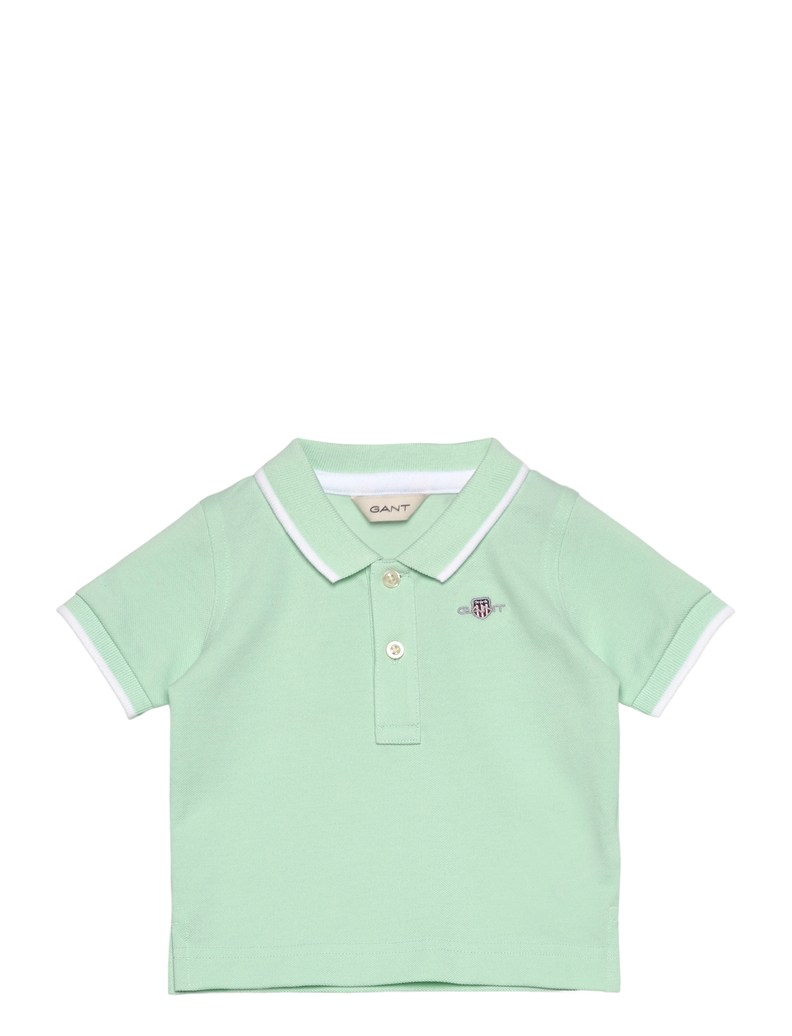 Gant CONTRAST TP SS PIQUE RUGGER - Basics - FADED MINT / green