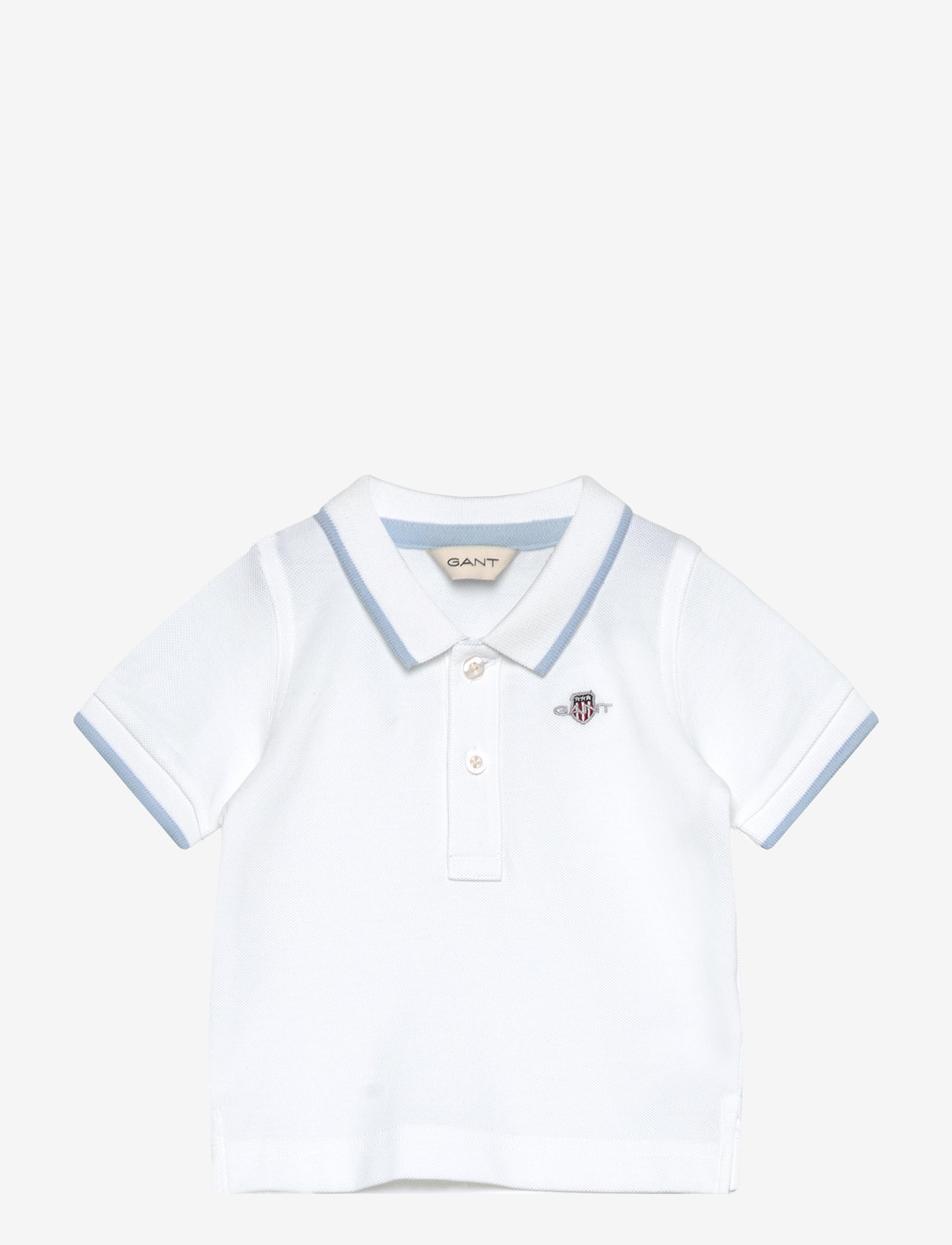 GANT - CONTRAST TP SS PIQUE RUGGER - lühikeste varrukatega polod - white - 0
