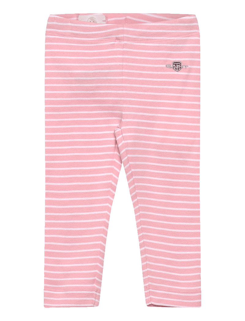 GANT - SHIELD STRIPED LEGGINGS - leggings - blushing pink - 0