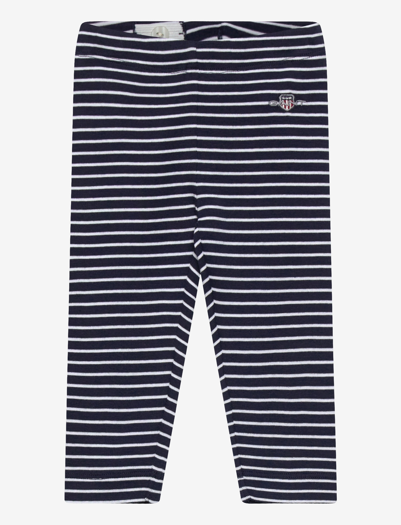 GANT - SHIELD STRIPED LEGGINGS - leggings - marine - 0