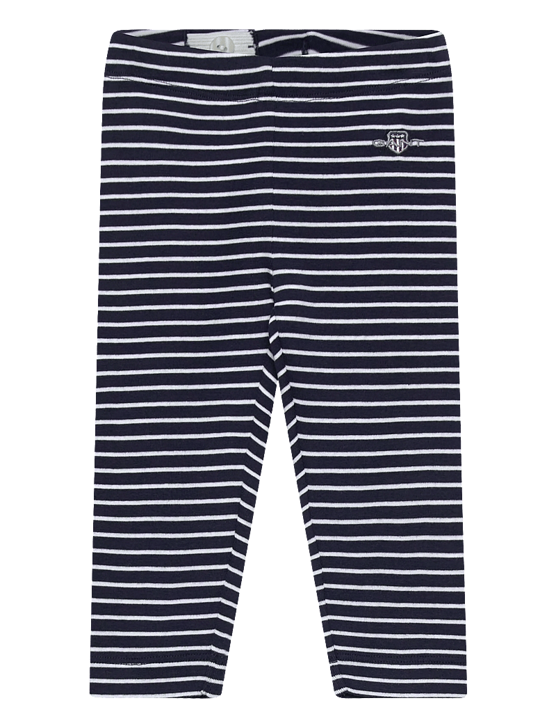 GANT - SHIELD STRIPED LEGGINGS - leggings - marine - 0