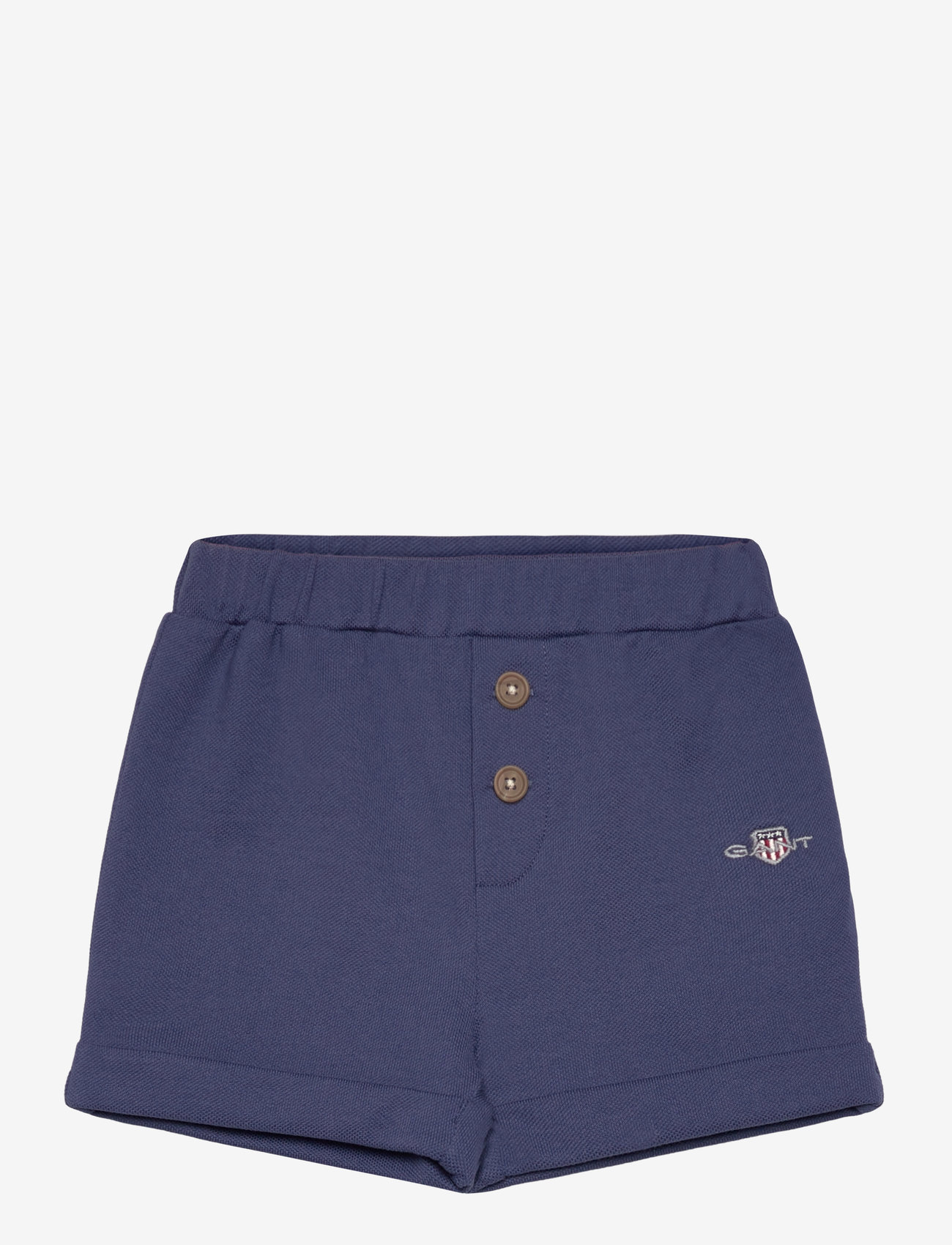 GANT - SHIELD PIQUE SHORTS - sweatshorts - dusty navy - 0