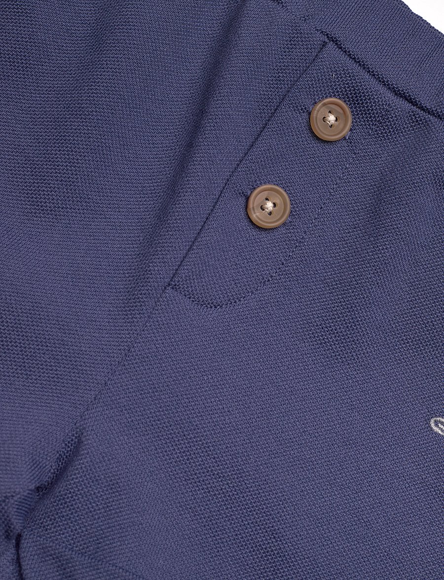 Gant - SHIELD PIQUE SHORTS - collegeshortsit - dusty navy - 2