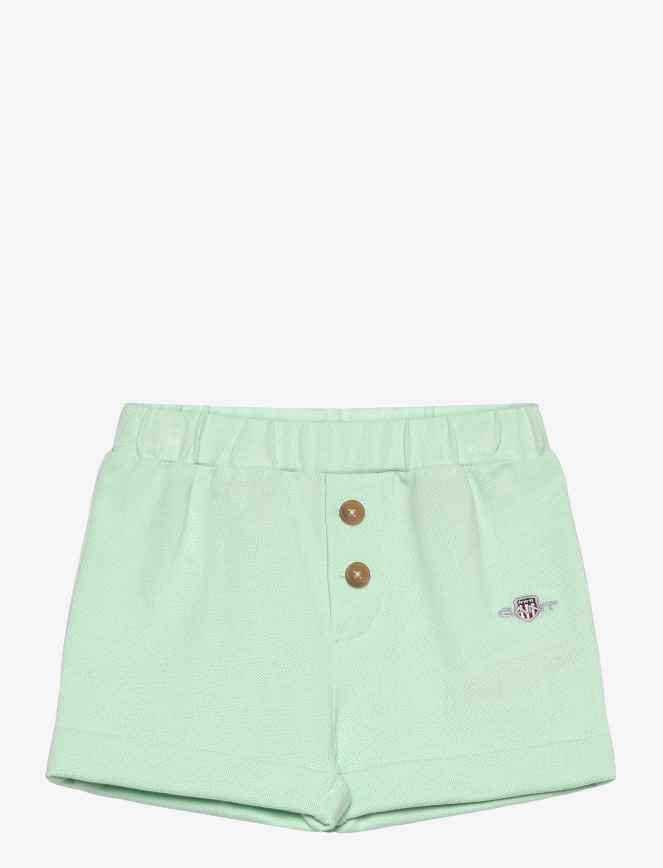 GANT - SHIELD PIQUE SHORTS - sweat shorts - faded mint - 0