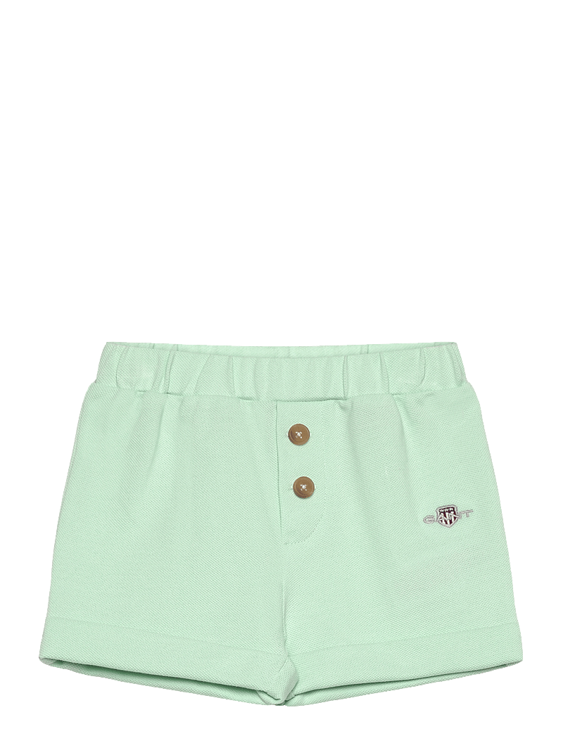 GANT - SHIELD PIQUE SHORTS - sweat shorts - faded mint - 0