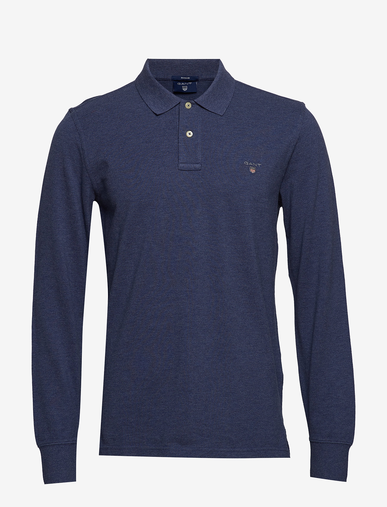 GANT - ORIGINAL PIQUE  LS RUGGER - dark jeansblue melange - 0