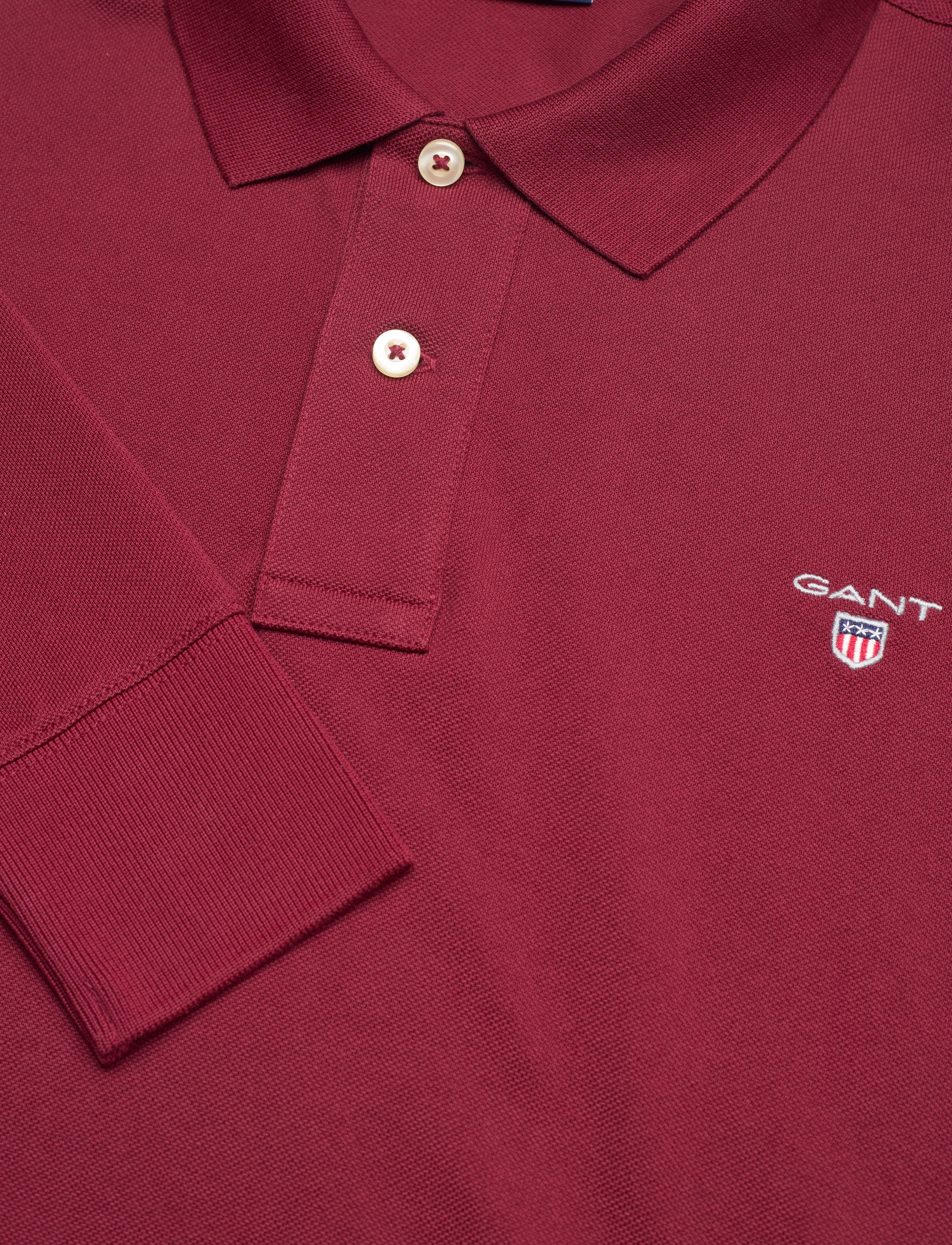 GANT - ORIGINAL PIQUE  LS RUGGER - plumped red - 2