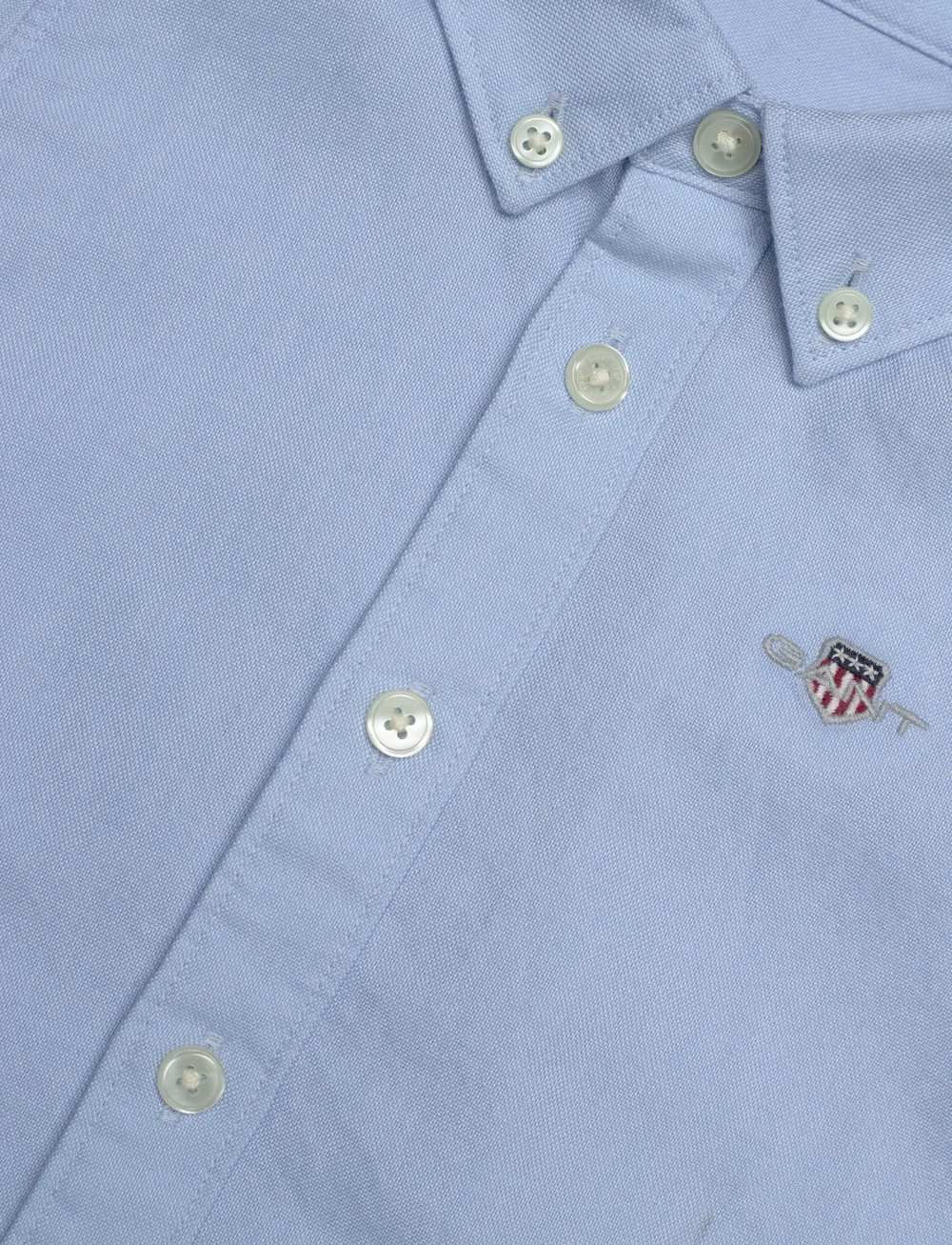 GANT - SHIELD OXFORD SHIRT - långärmade skjortor - capri blue - 2
