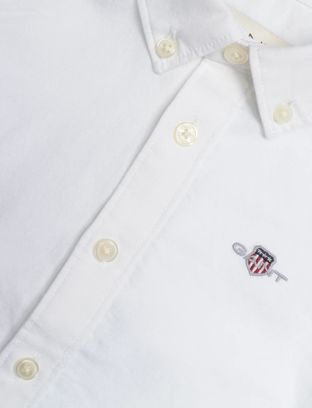 GANT - SHIELD OXFORD SHIRT - langärmlige hemden - white - 2