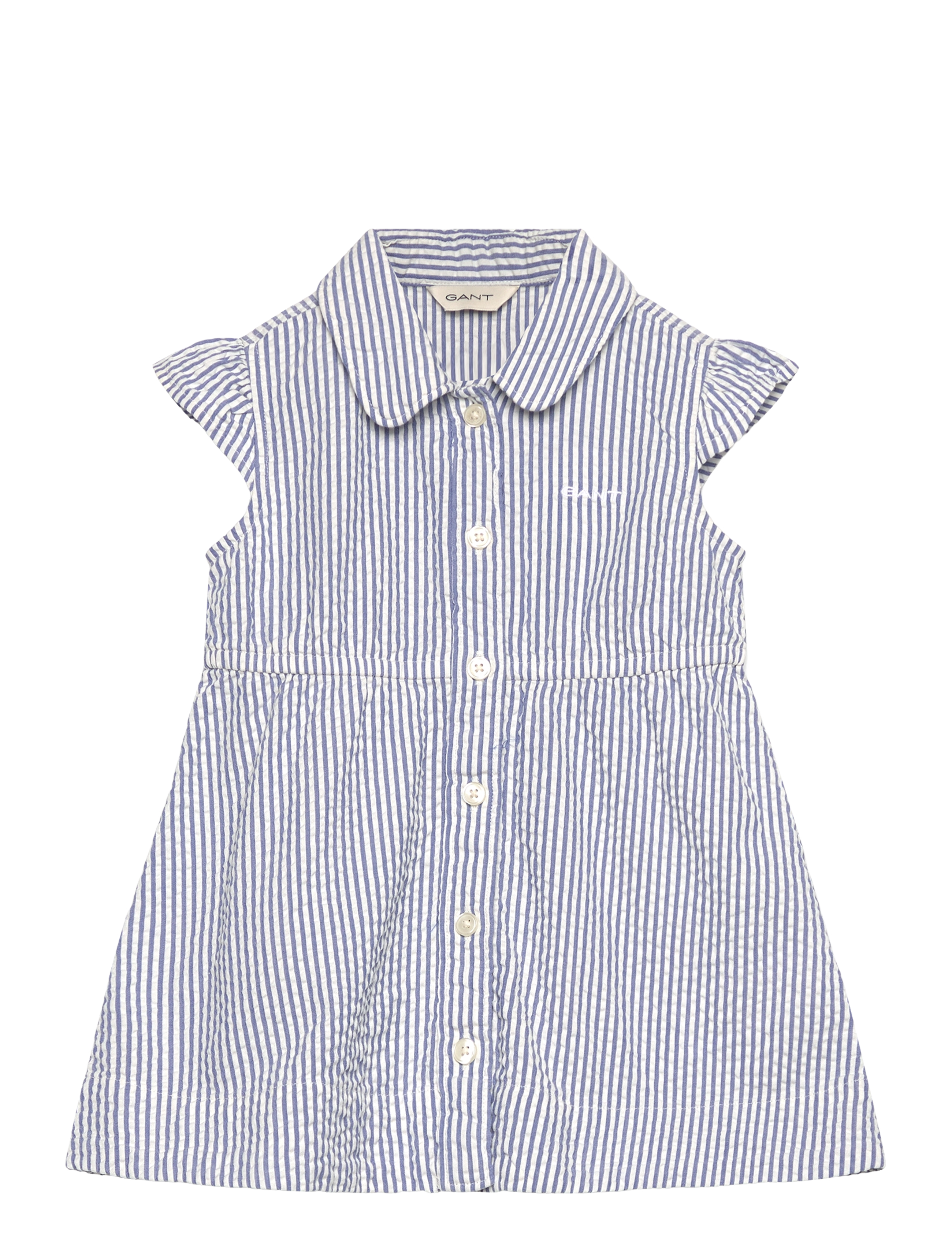 Gant STRIPED SEERSUCKER DRESS - Klänningar & Kjolar - RICH BLUE / blue