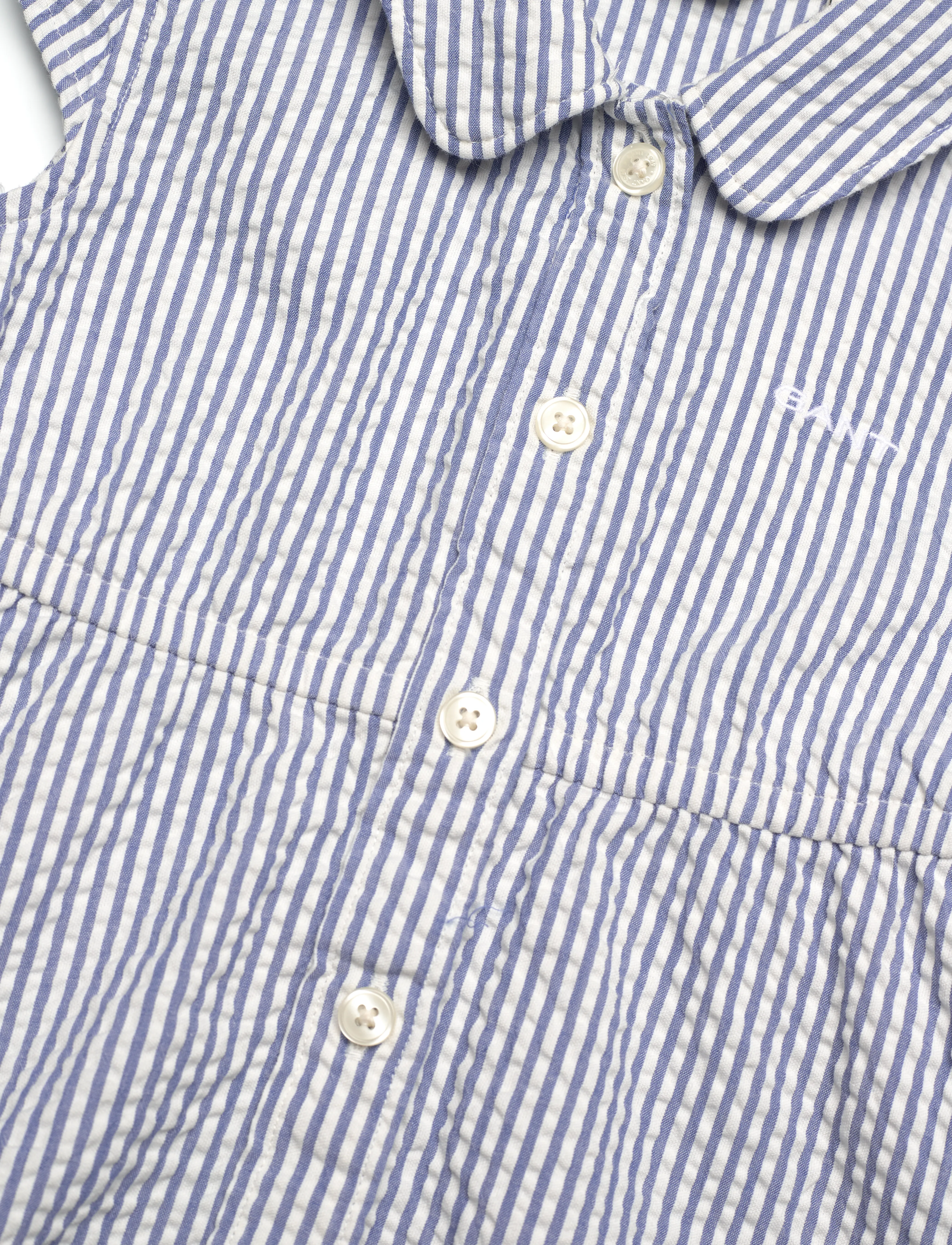 Gant - STRIPED SEERSUCKER DRESS - rich blue - 2