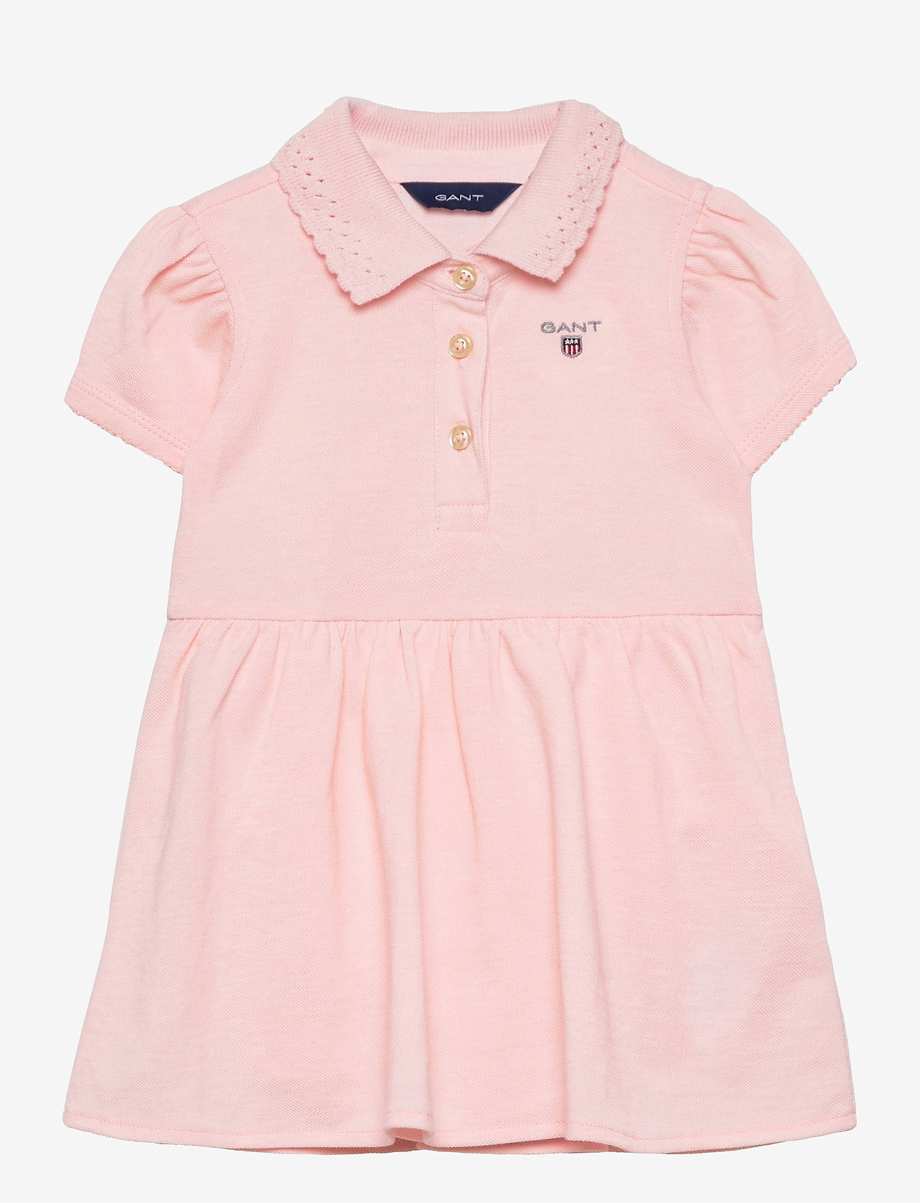 GANT - PIQUE SS RUGGER DRESS - crystal pink - 0