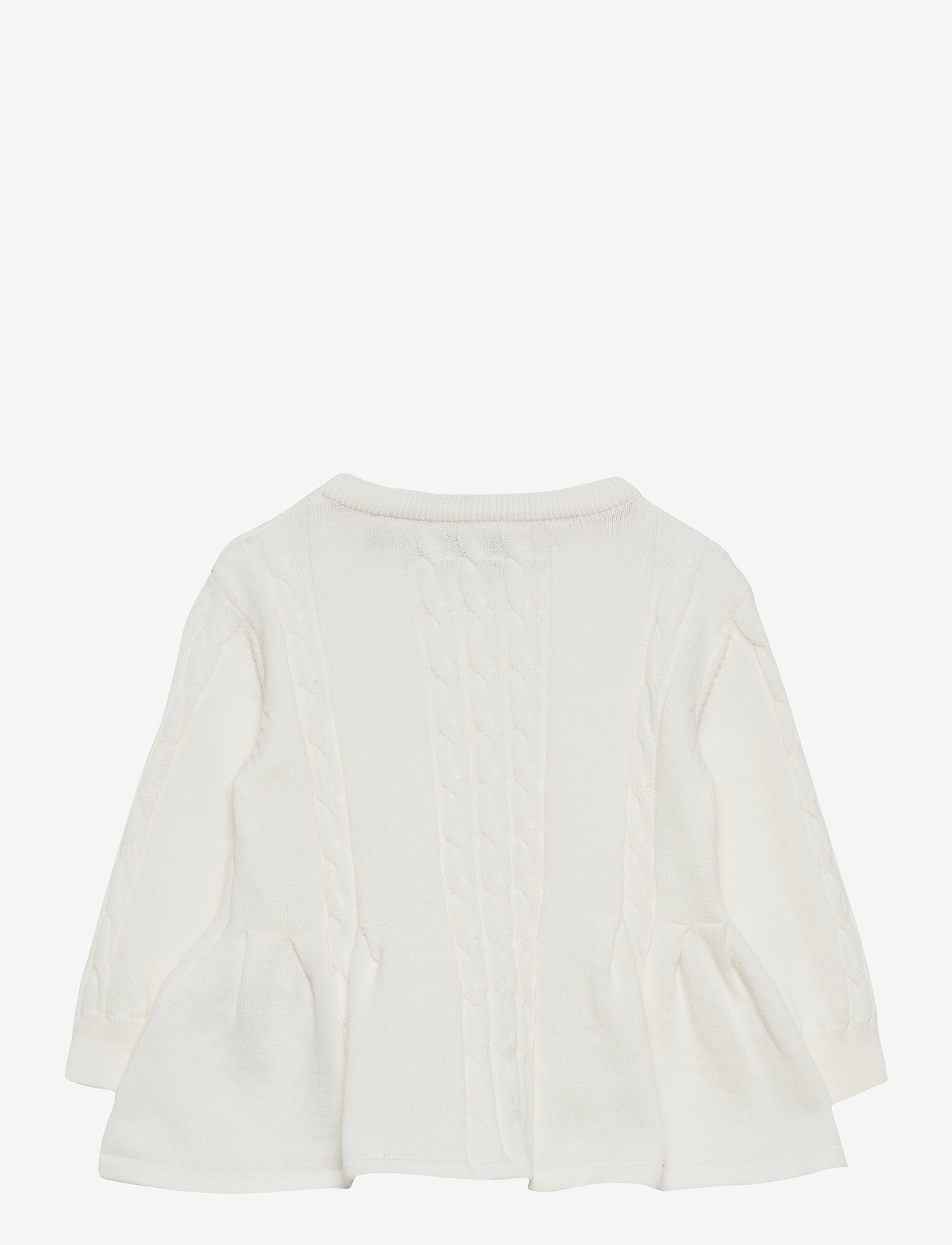 GANT - D1. COTTON CABLE CARDIGAN - eggshell - 1
