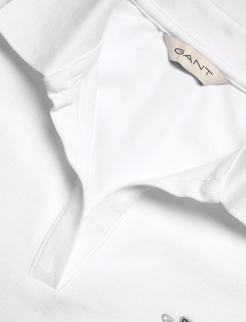 GANT - SLIM PIQUE TOP - tanktops - white - 2