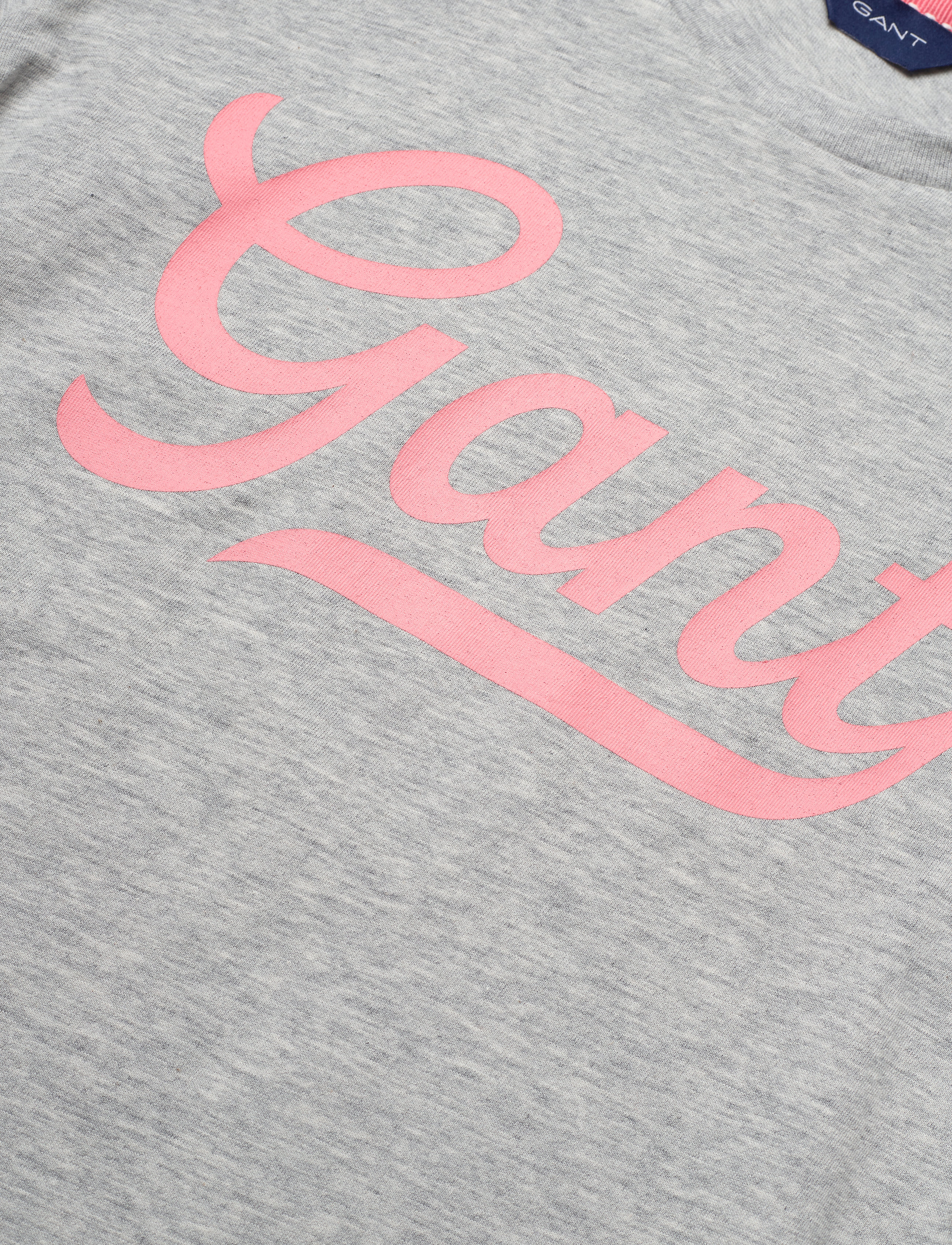 GANT - D1. GANT SCRIPT LOGO SS T-SHIRT - light grey melange - 2