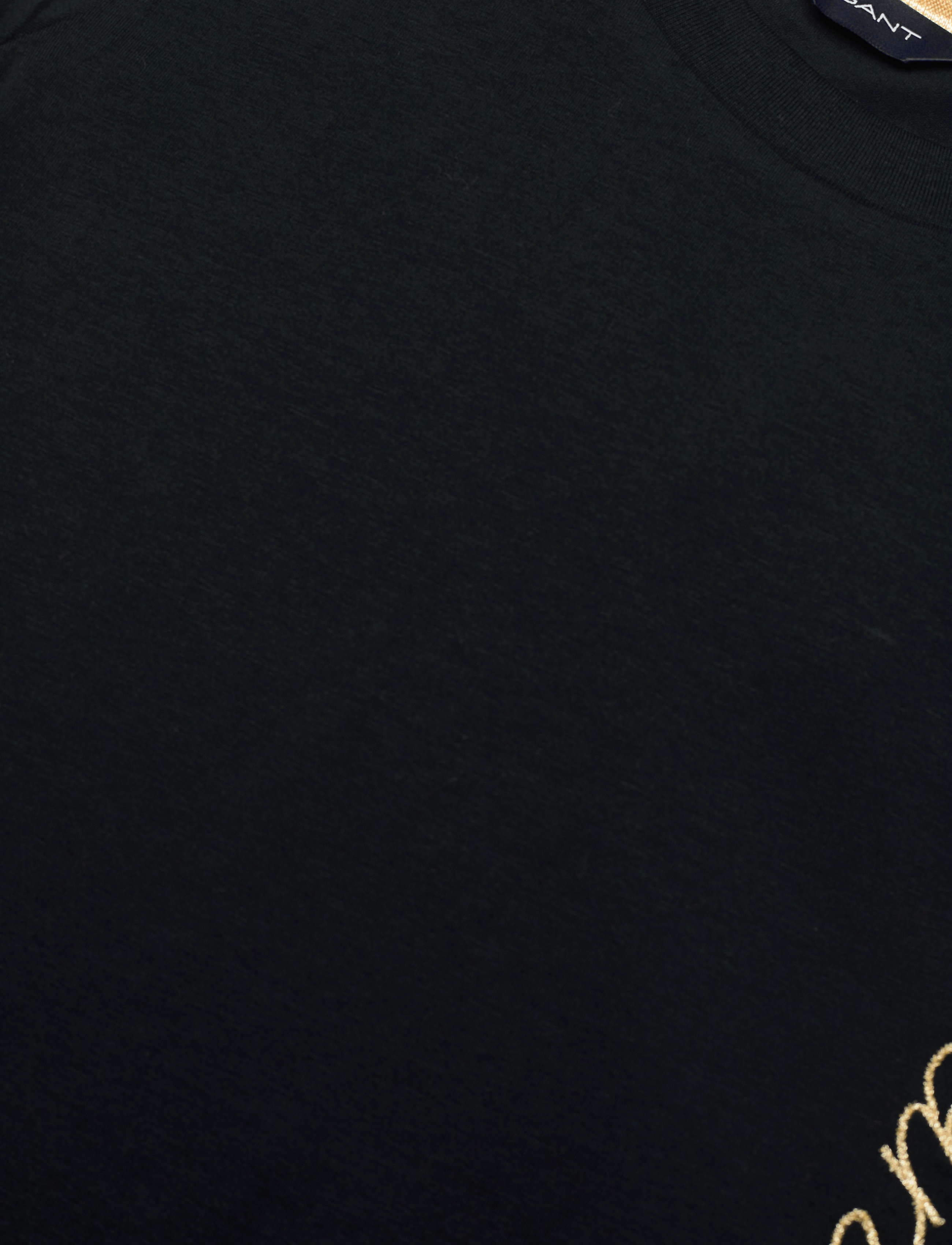 GANT - D2. GANT SCRIPT SS T-SHIRT - black - 2