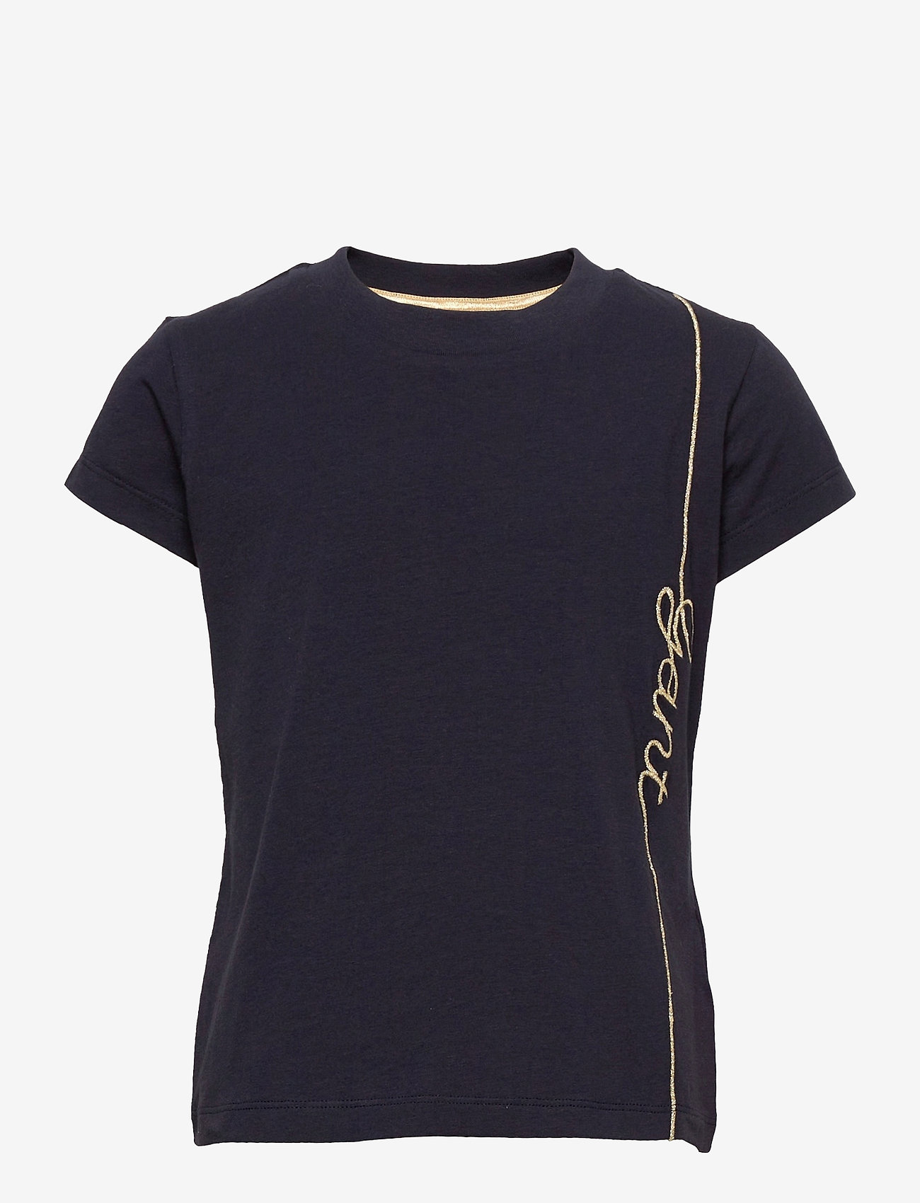 D2. GANT SCRIPT SS T-SHIRT - EVENING BLUE