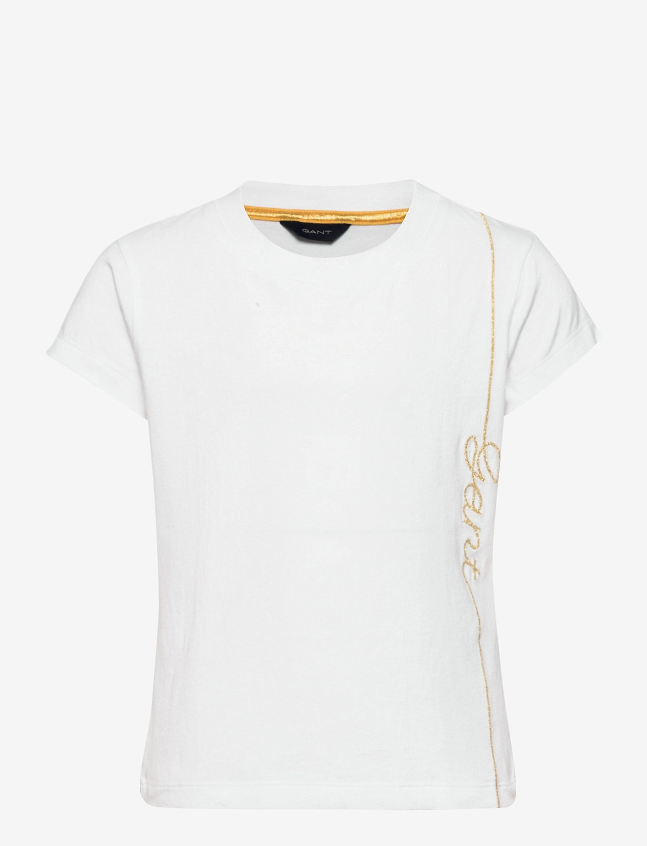 D2. GANT SCRIPT SS T-SHIRT - WHITE