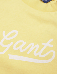 GANT - D2. SCRIPT SS T-SHIRT - short-sleeved t-shirts - mellow yellow - 2