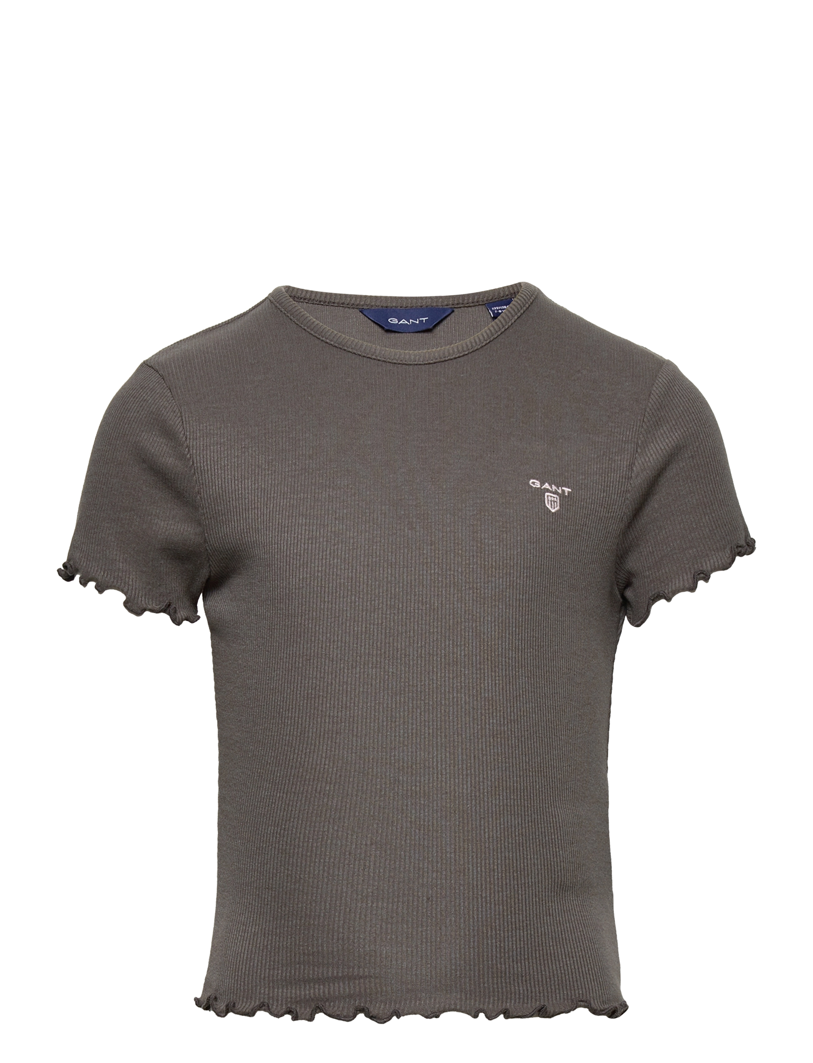 GANT - D2. RIB TOP - dark graphite - 0