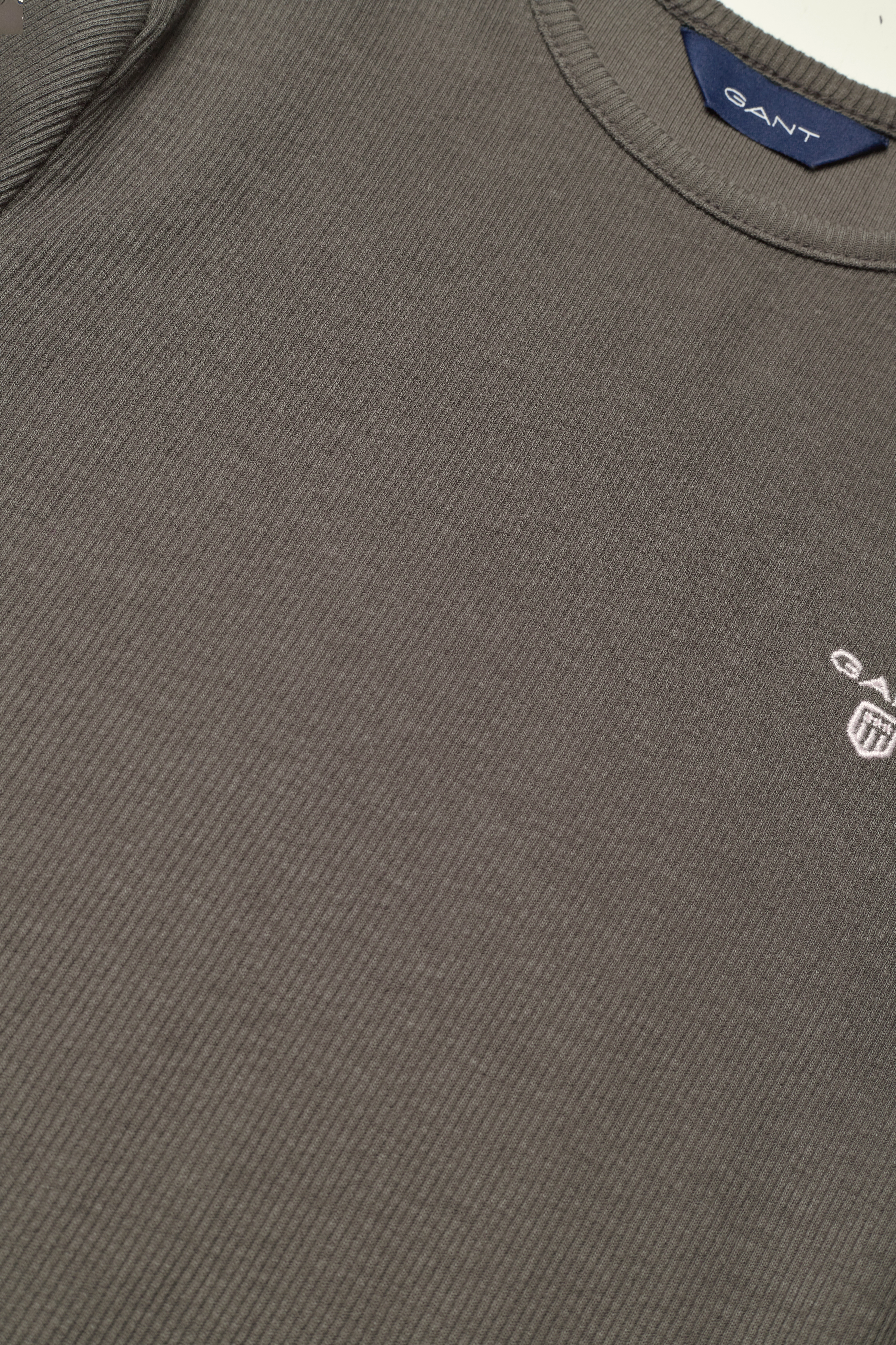 GANT - D2. RIB TOP - dark graphite - 2