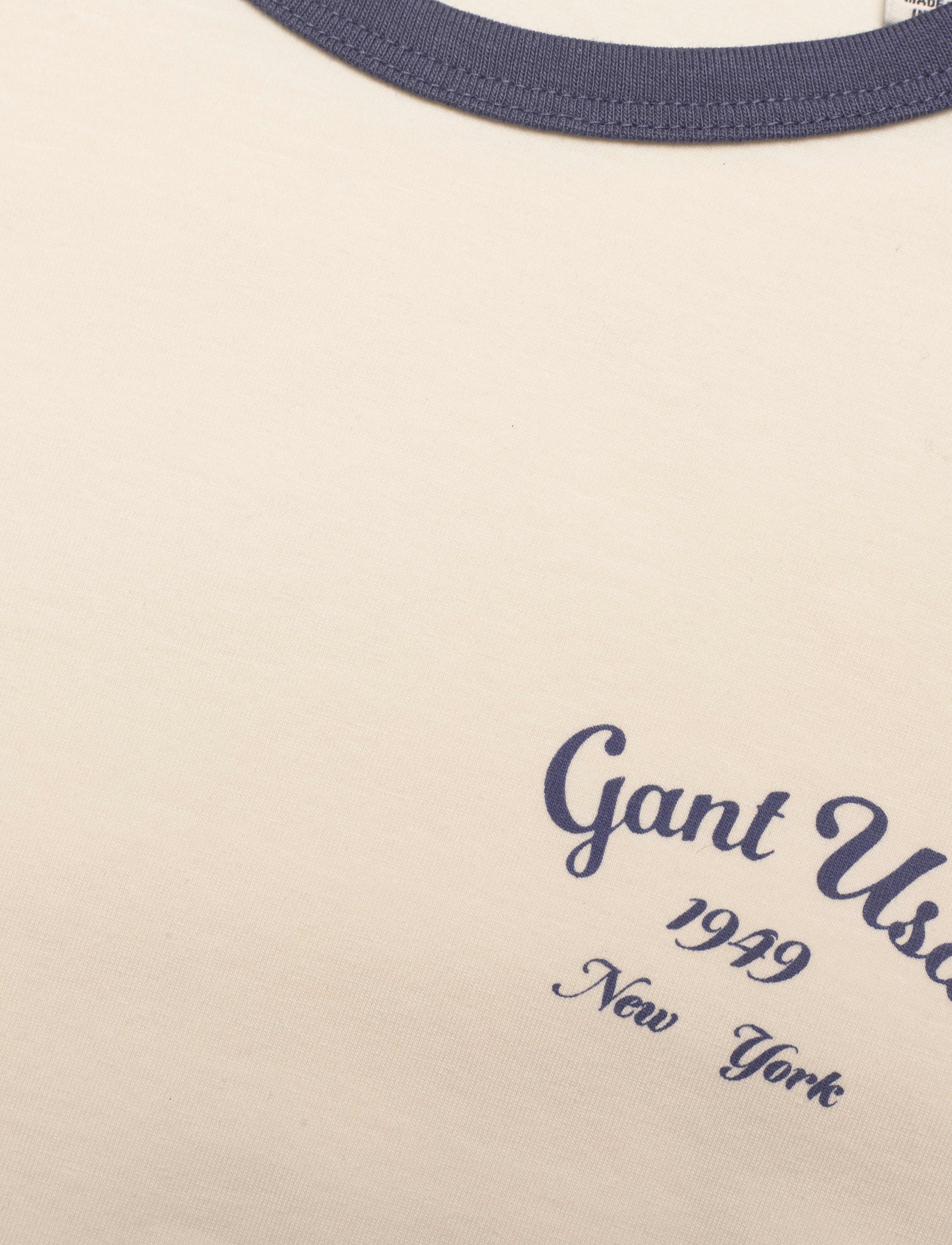 GANT - SCRIPT LOGO SLIM TOP - cream - 2