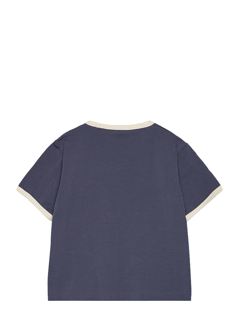GANT - SCRIPT LOGO SLIM TOP - kortärmade t-shirts - washed blue - 1