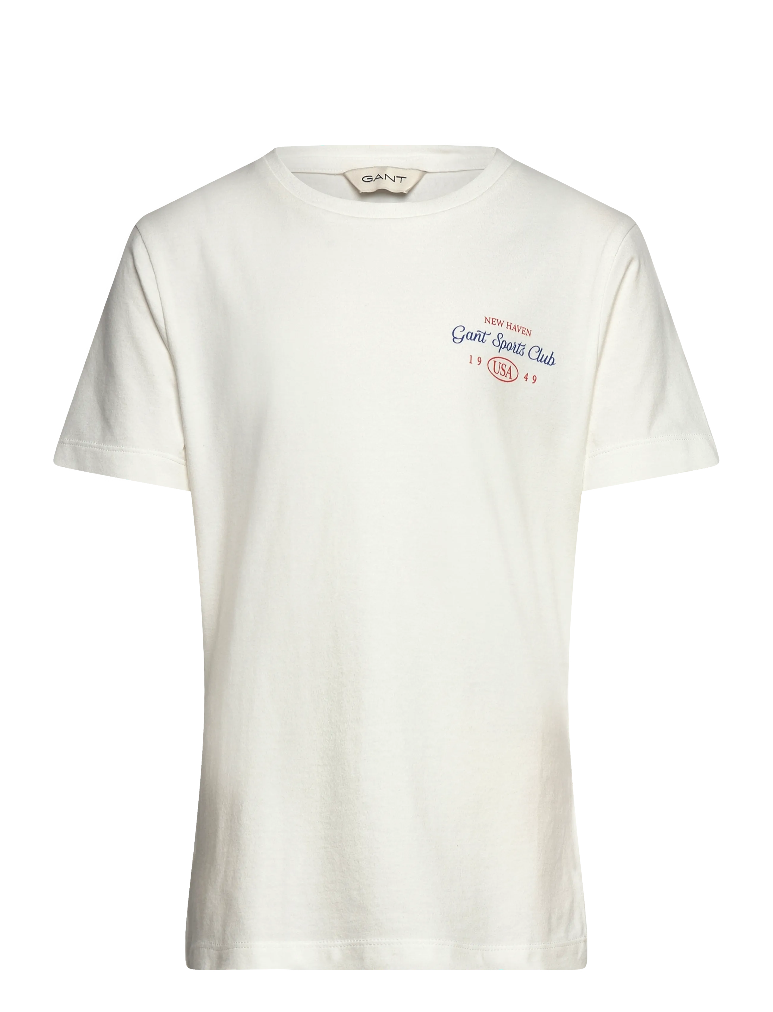 Gant Sports Club Graphic T-Shirt, 134-140, T-shirts, Creme - Short-sleeved, Kinder