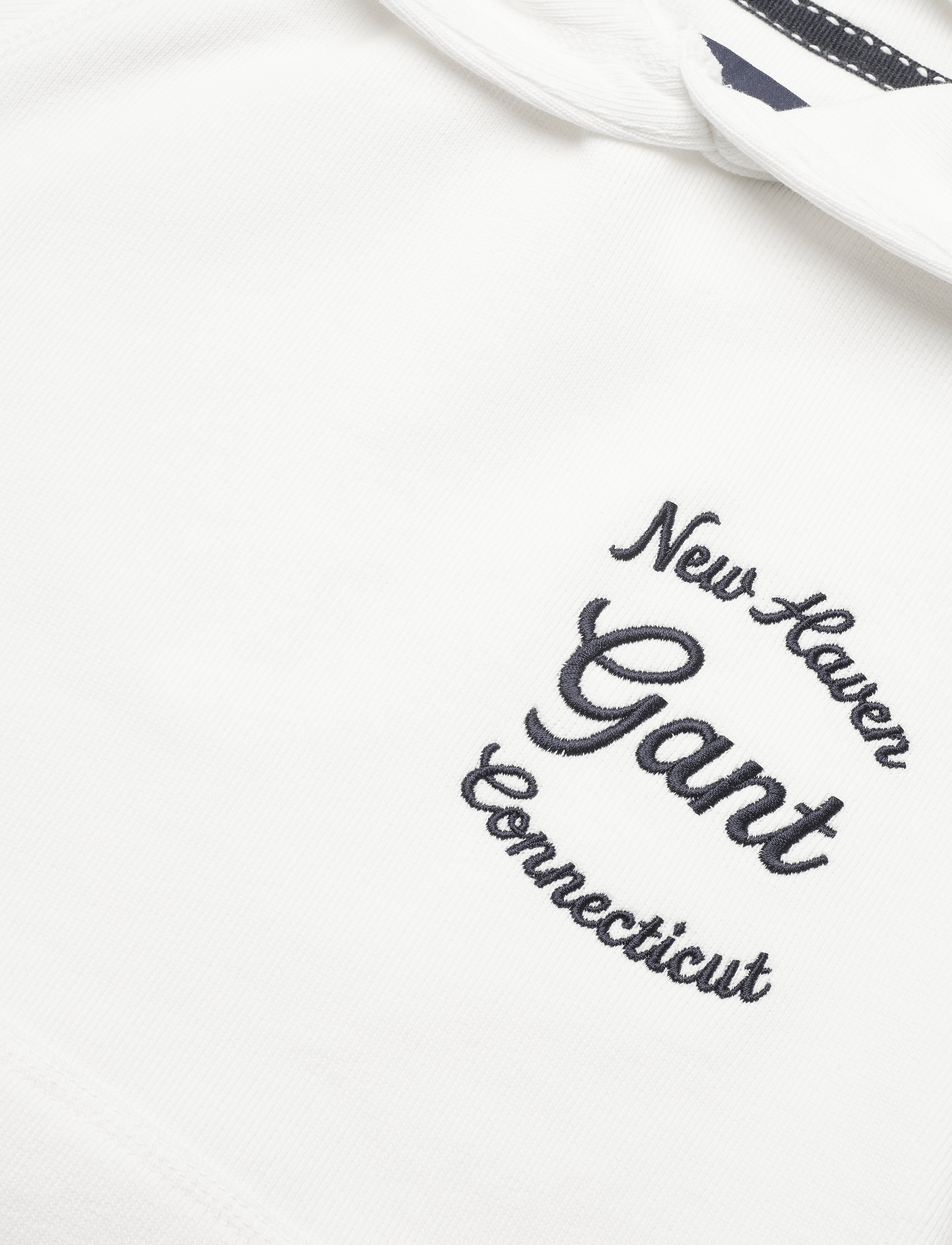 GANT - D1. GANT SCRIPT LOGO HOODIE - eggshell - 2