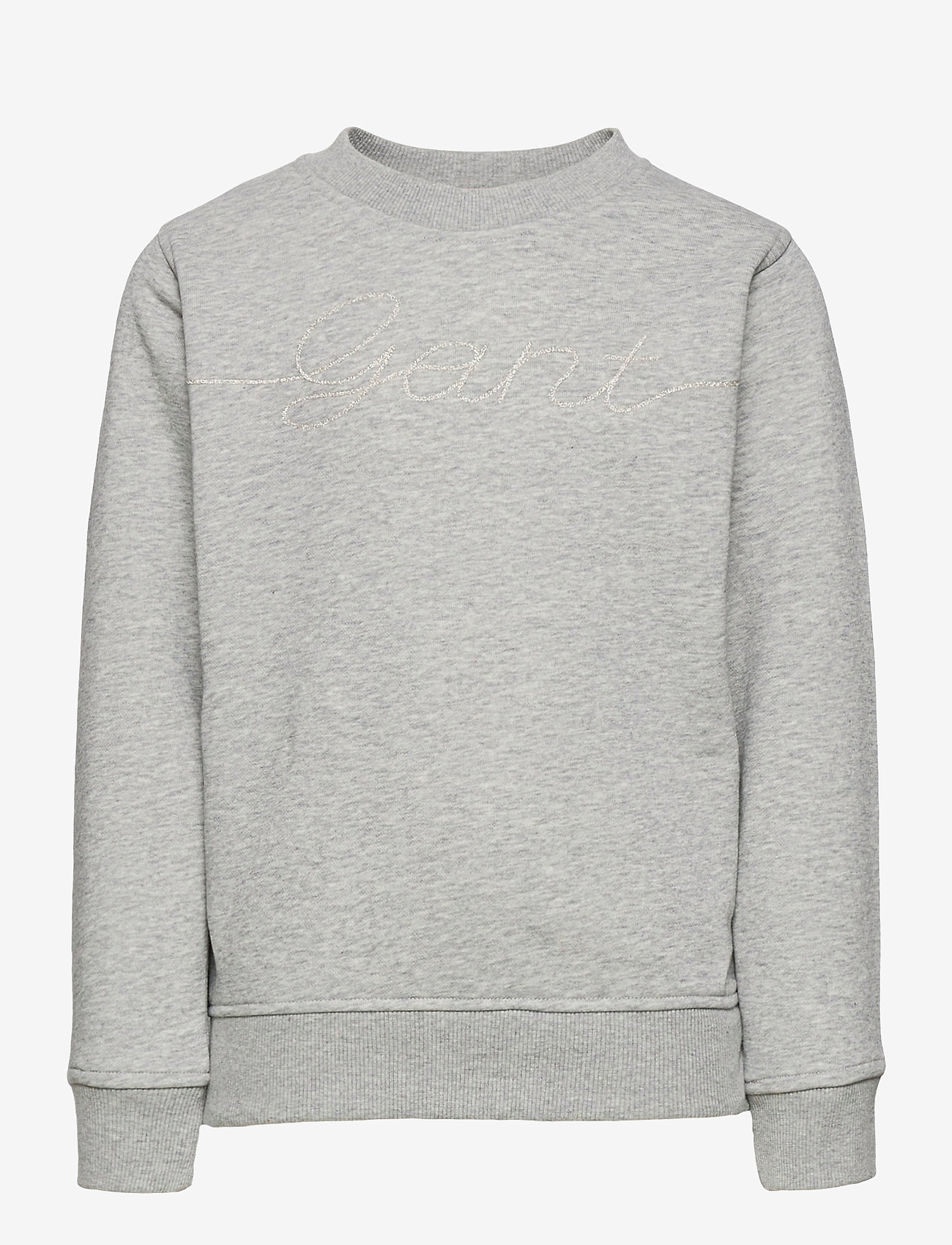 GANT - D2. GANT SCRIPT C-NECK - light grey melange - 0