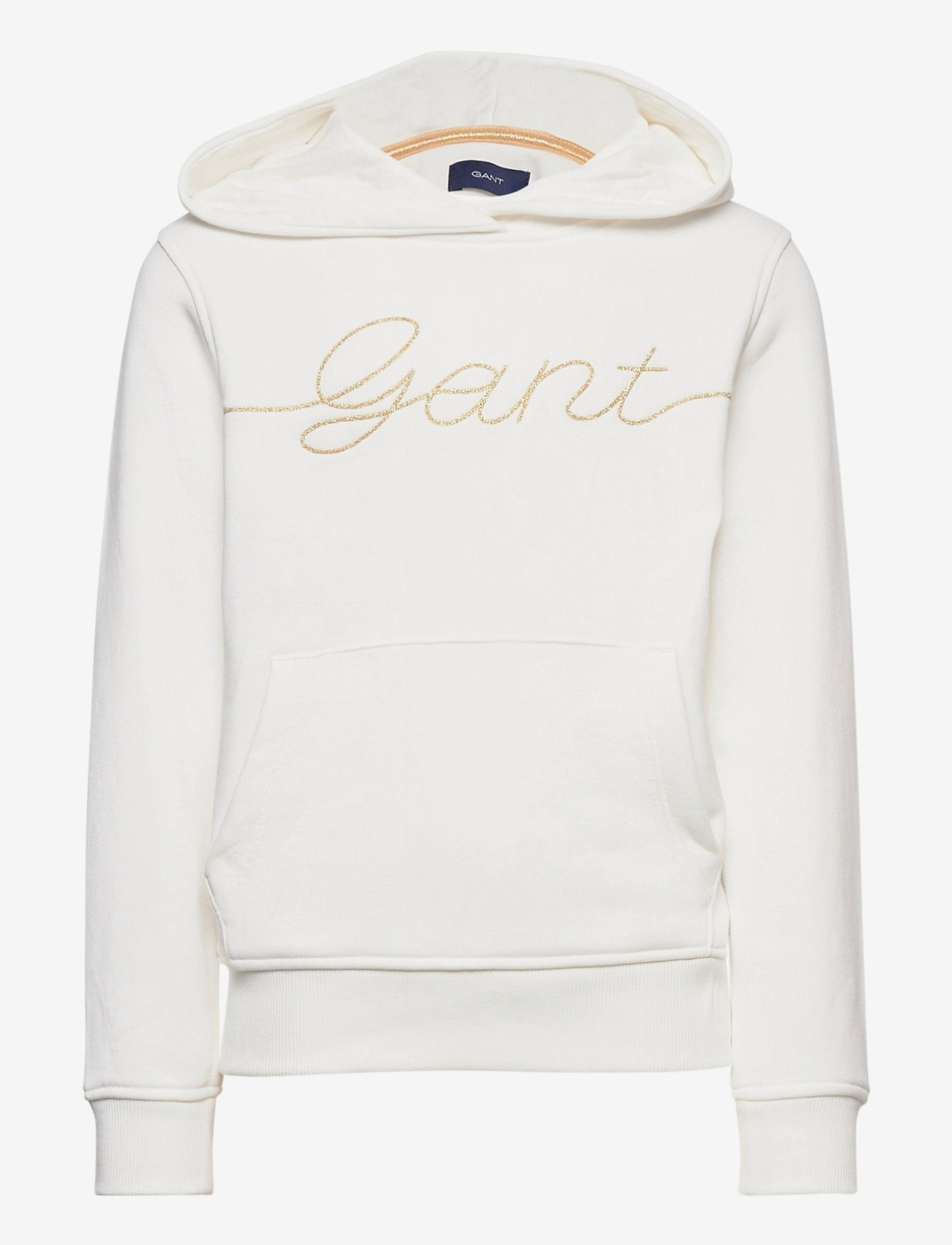 GANT - D2. GANT SCRIPT HOODIE - eggshell - 0