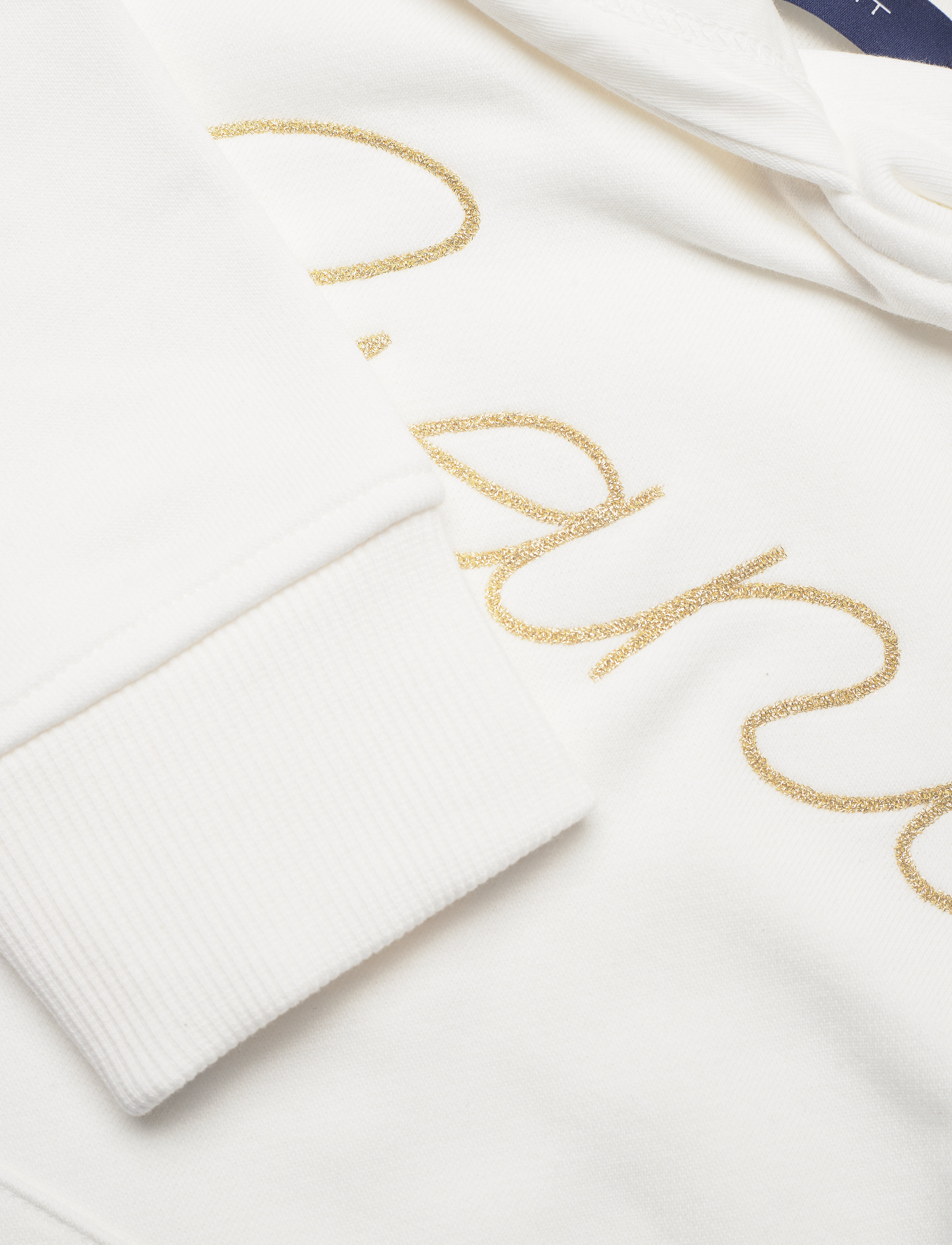 GANT - D2. GANT SCRIPT HOODIE - eggshell - 2