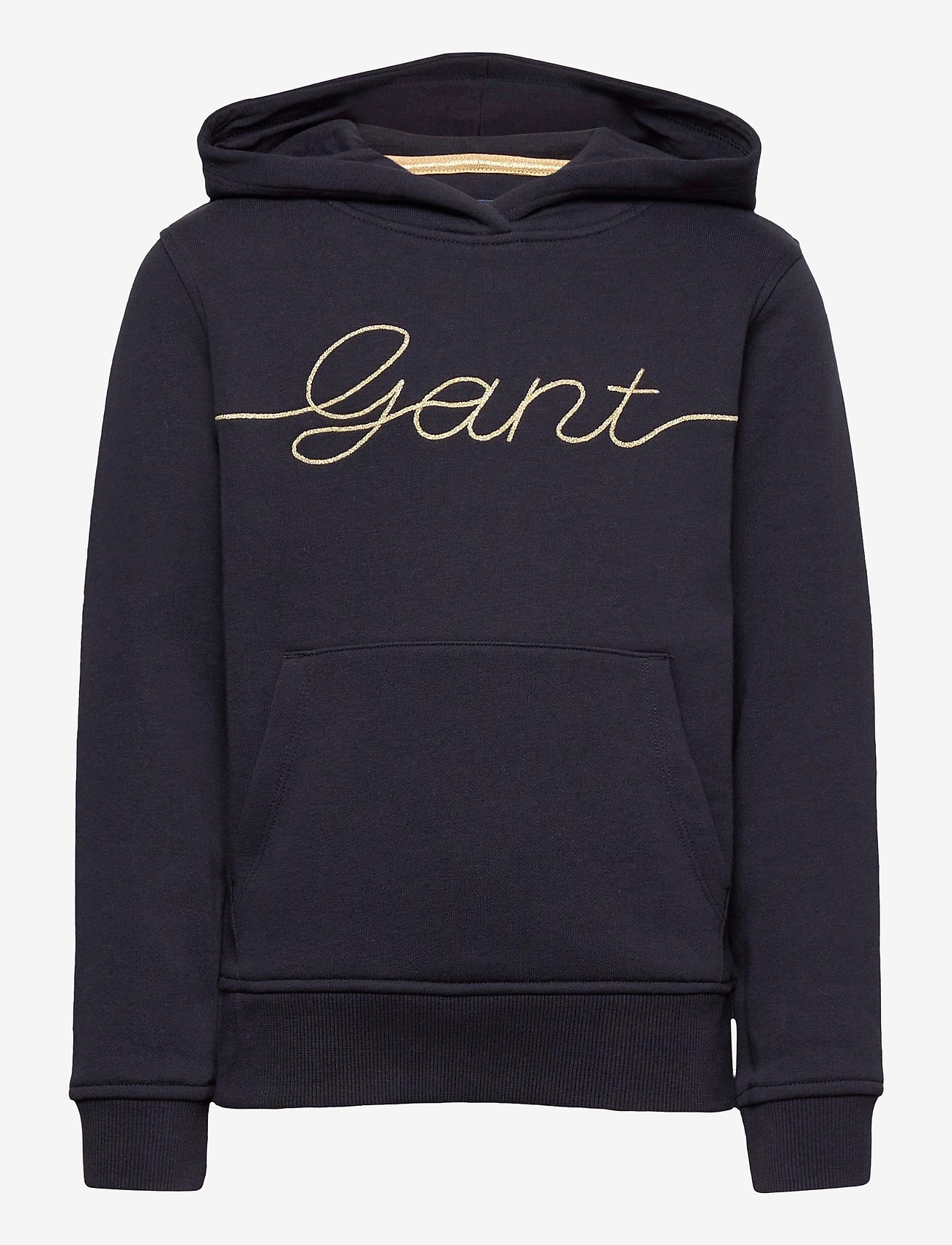 D2. GANT SCRIPT HOODIE - EVENING BLUE