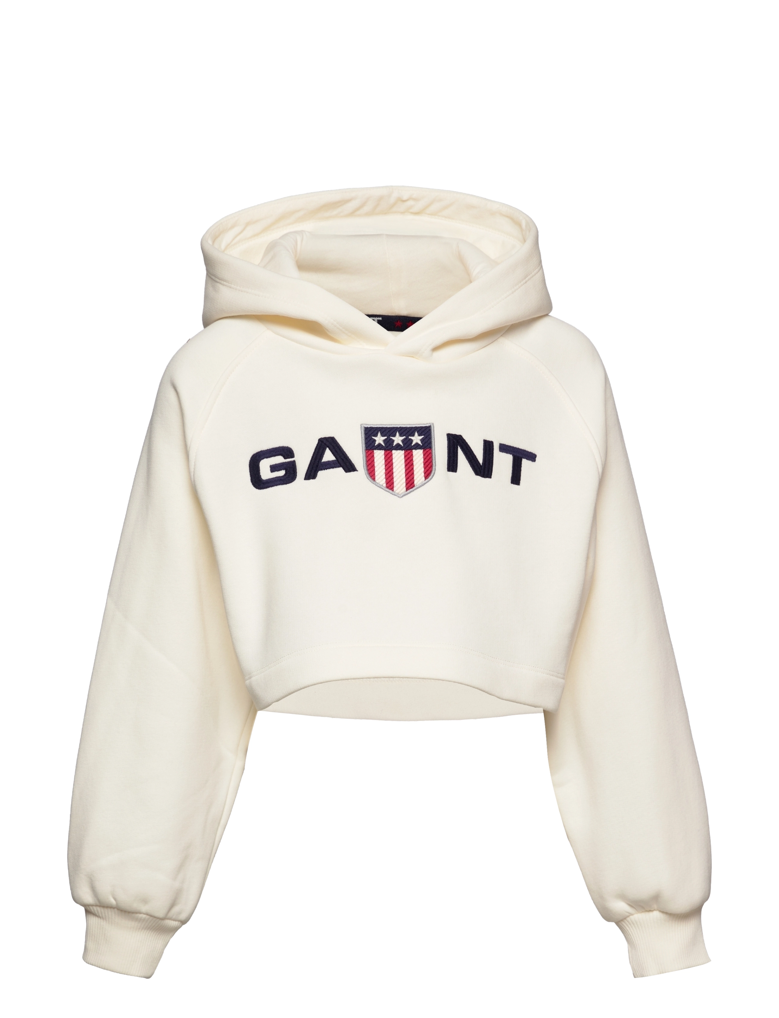 GANT - D1, RETRO SHIELD HOODIE - eggshell - 0