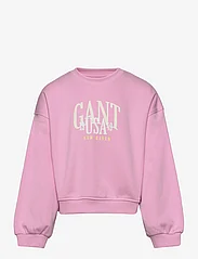 GANT - GANT USA VOLUMINOUS C-NECK - sweatshirts - milky pink - 0