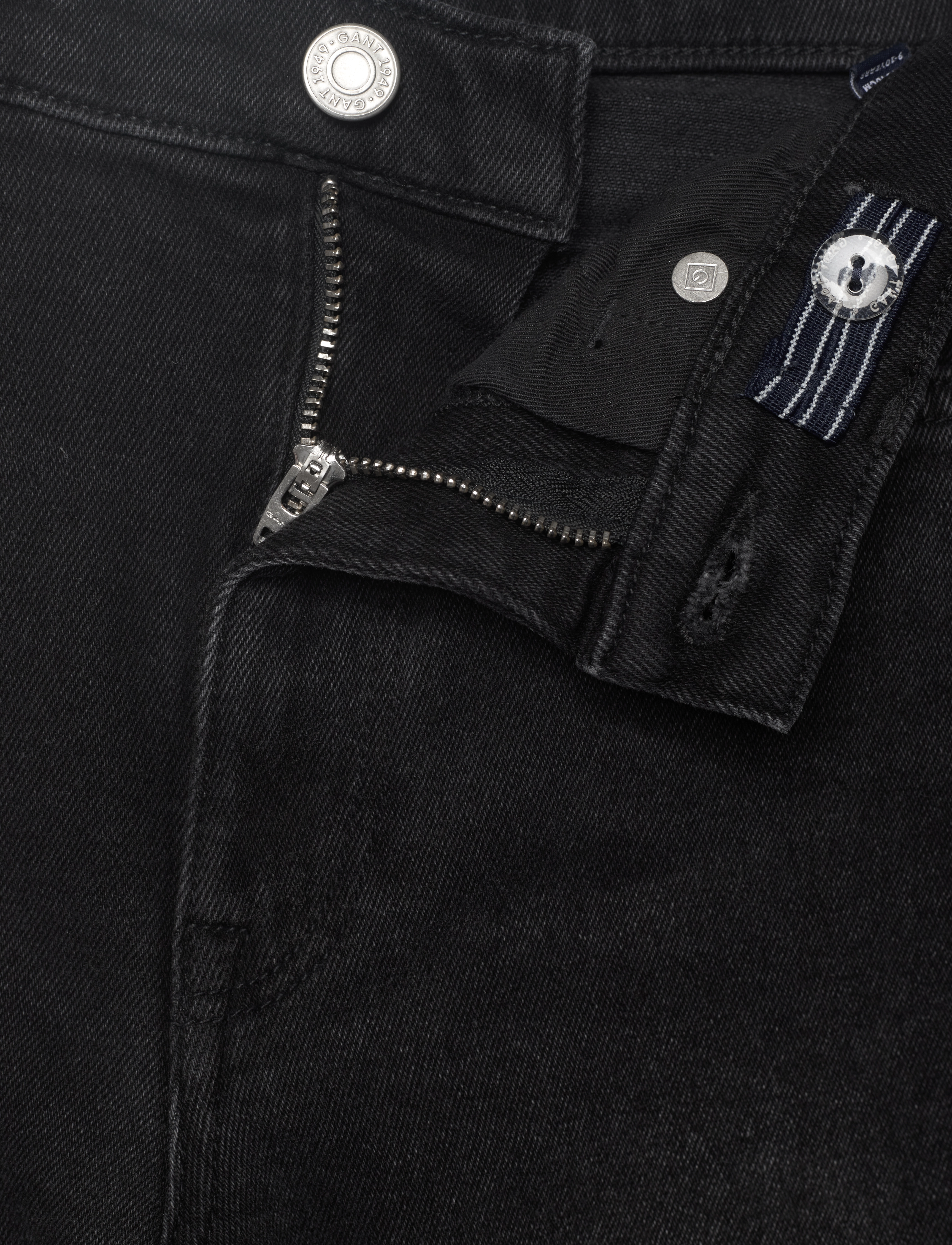 GANT - D1. GANT WIDE JEANS - black raw - 3