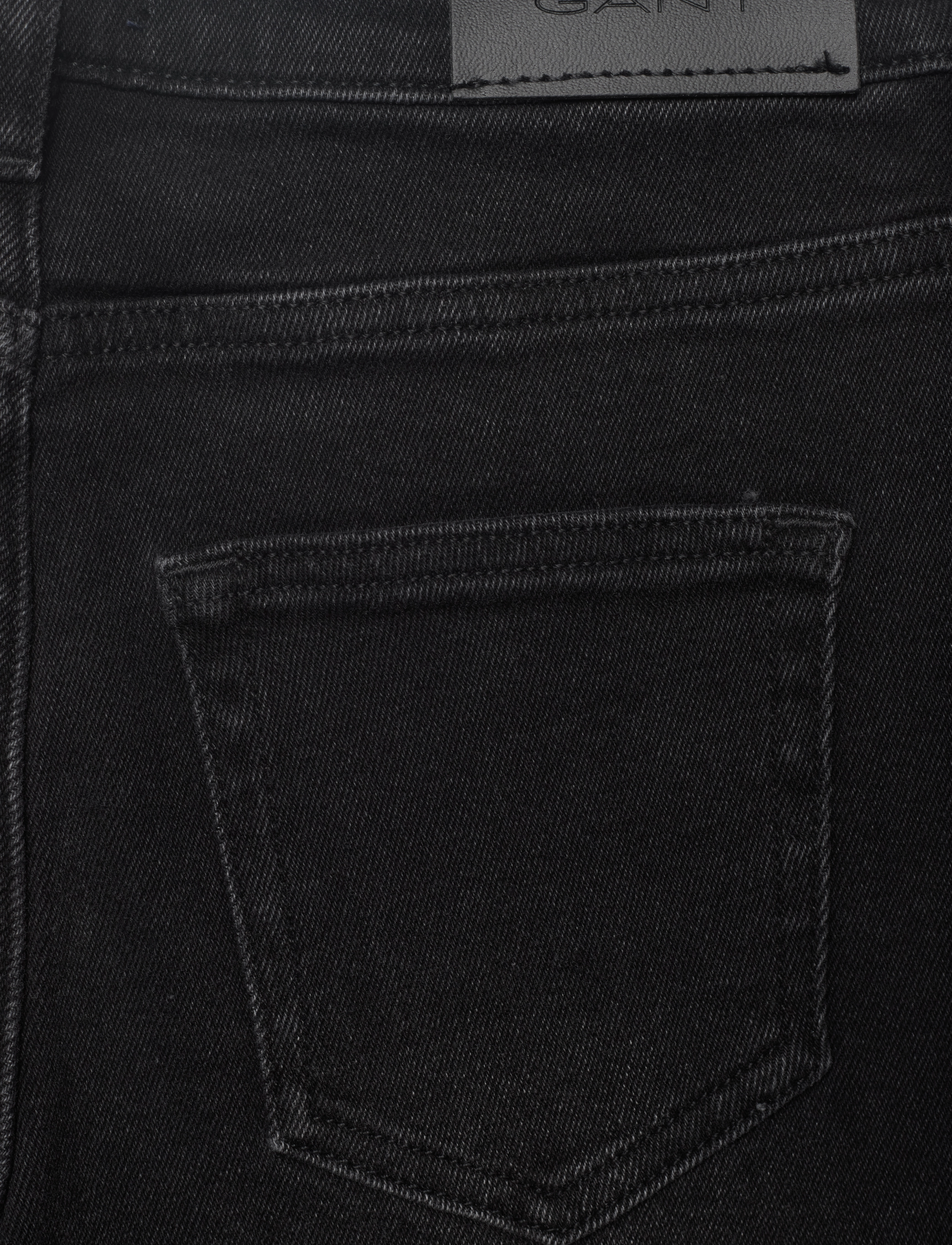 GANT - D1. GANT WIDE JEANS - black raw - 4