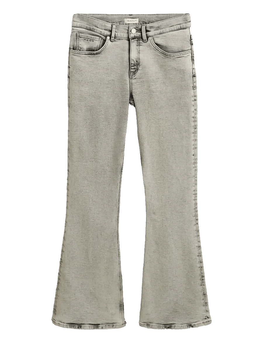 Gant - BOOTCUT JEANS - jeans bootcut - grey worn in - 1