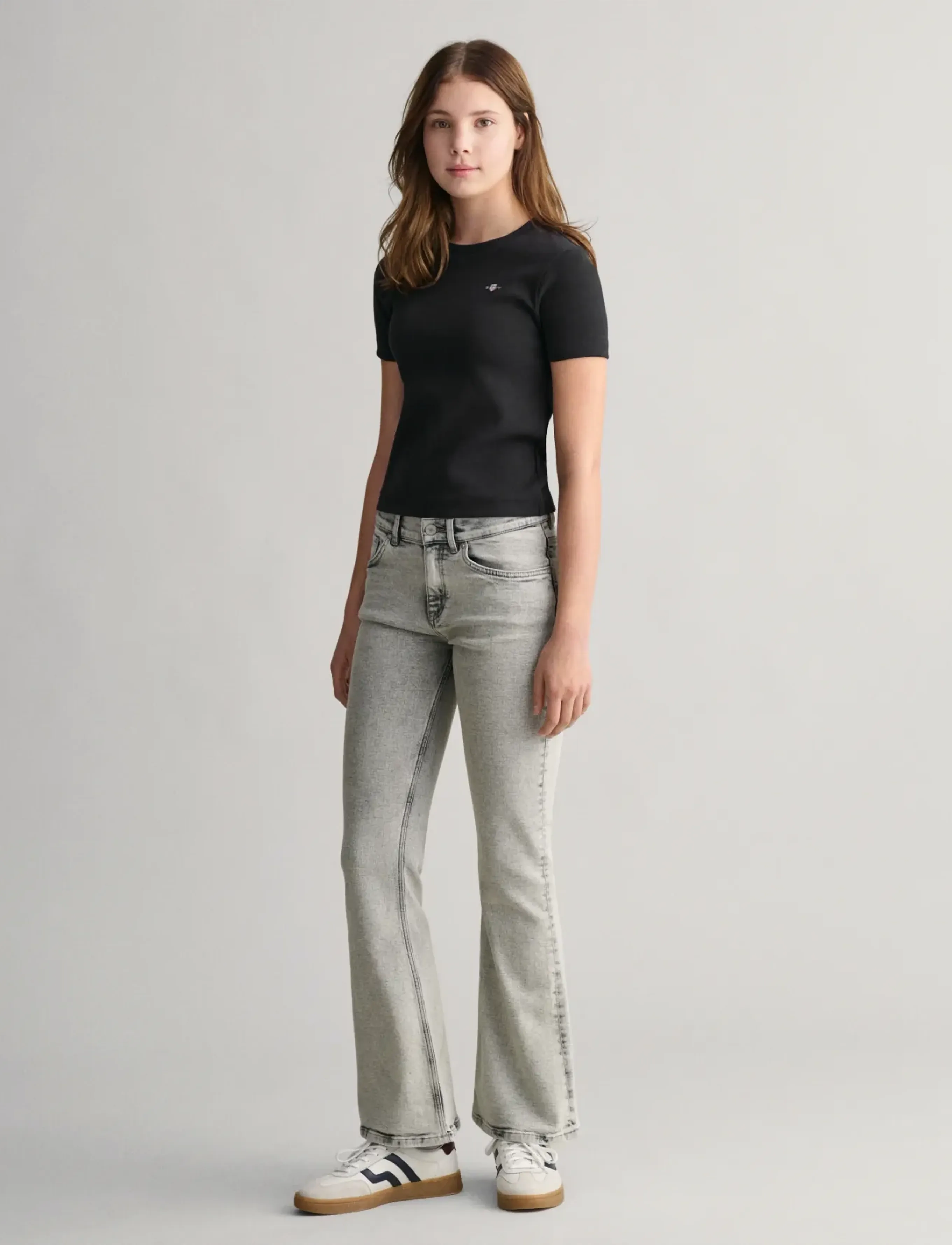 Gant Bootcut Jeans, Børn, Bootcut Jeans, Grå, Str: 164