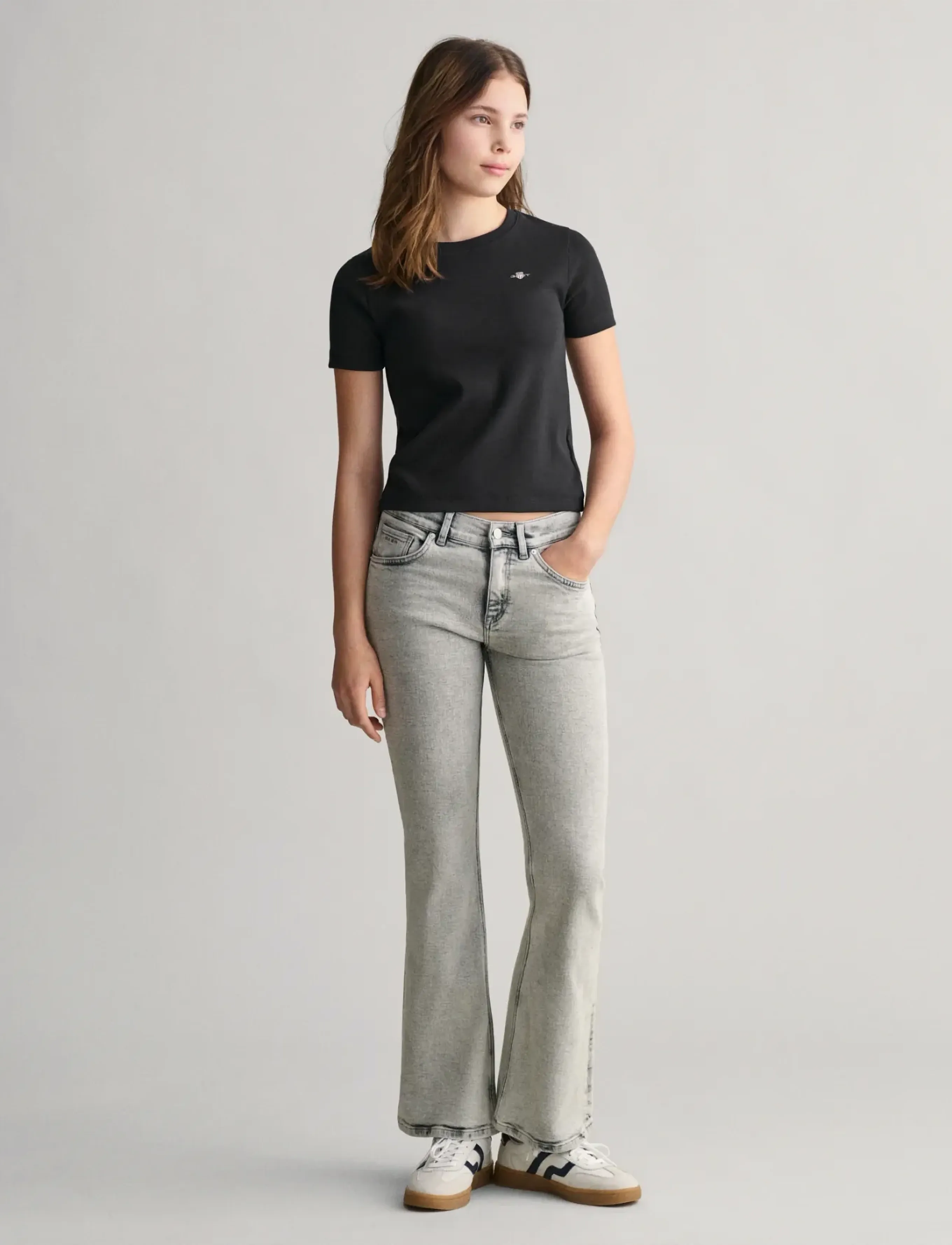 Gant - BOOTCUT JEANS - jeans bootcut - grey worn in - 4