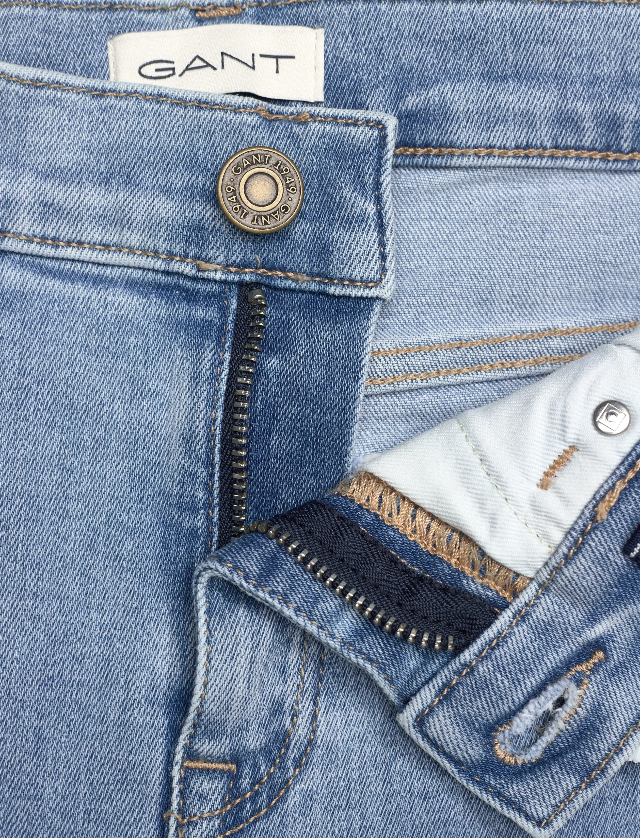 Gant - BOOTCUT JEANS - alt laienevad teksad - light blue - 3