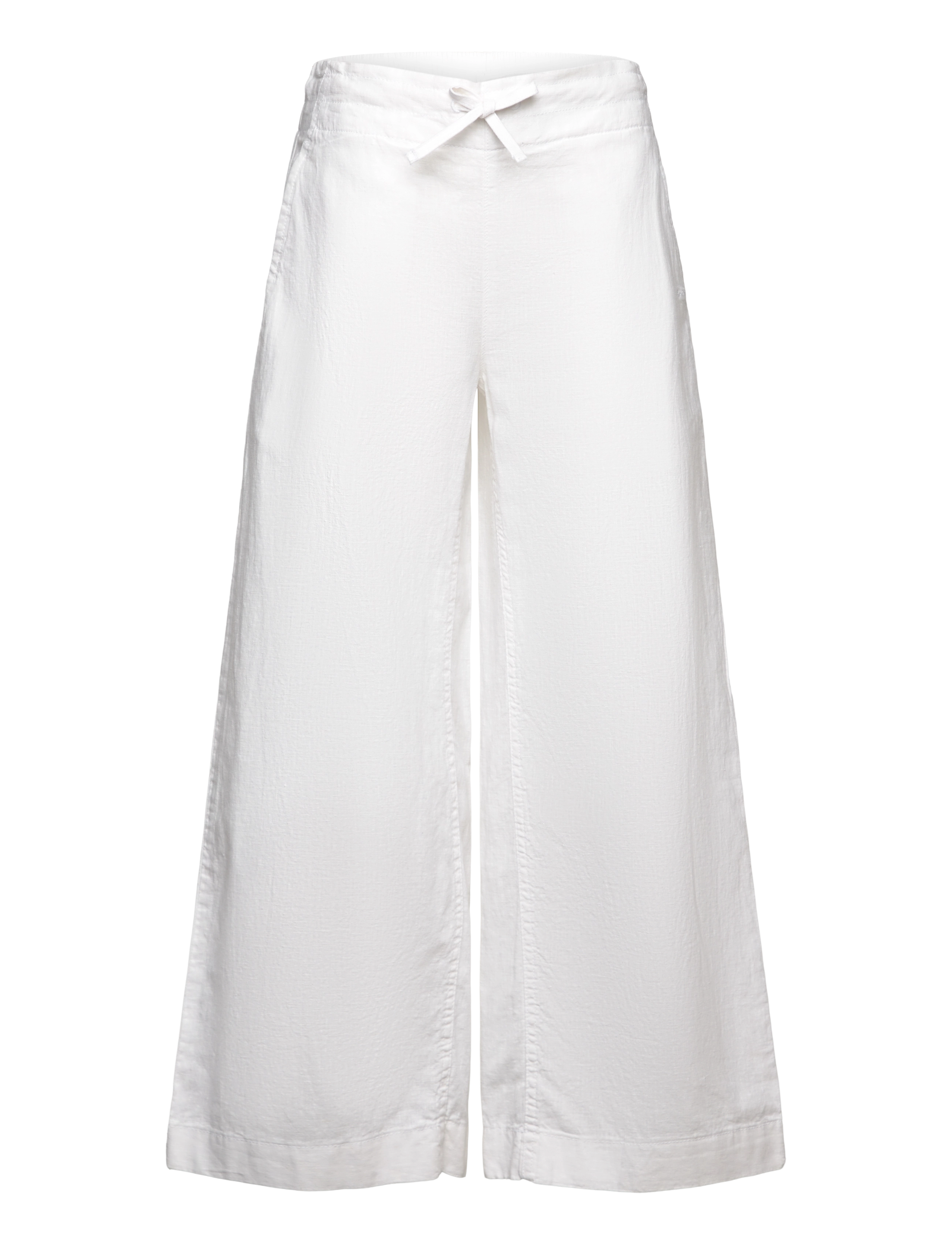 Gant PULL ON COTTON LINEN PANTS - Hosen - WHITE / white