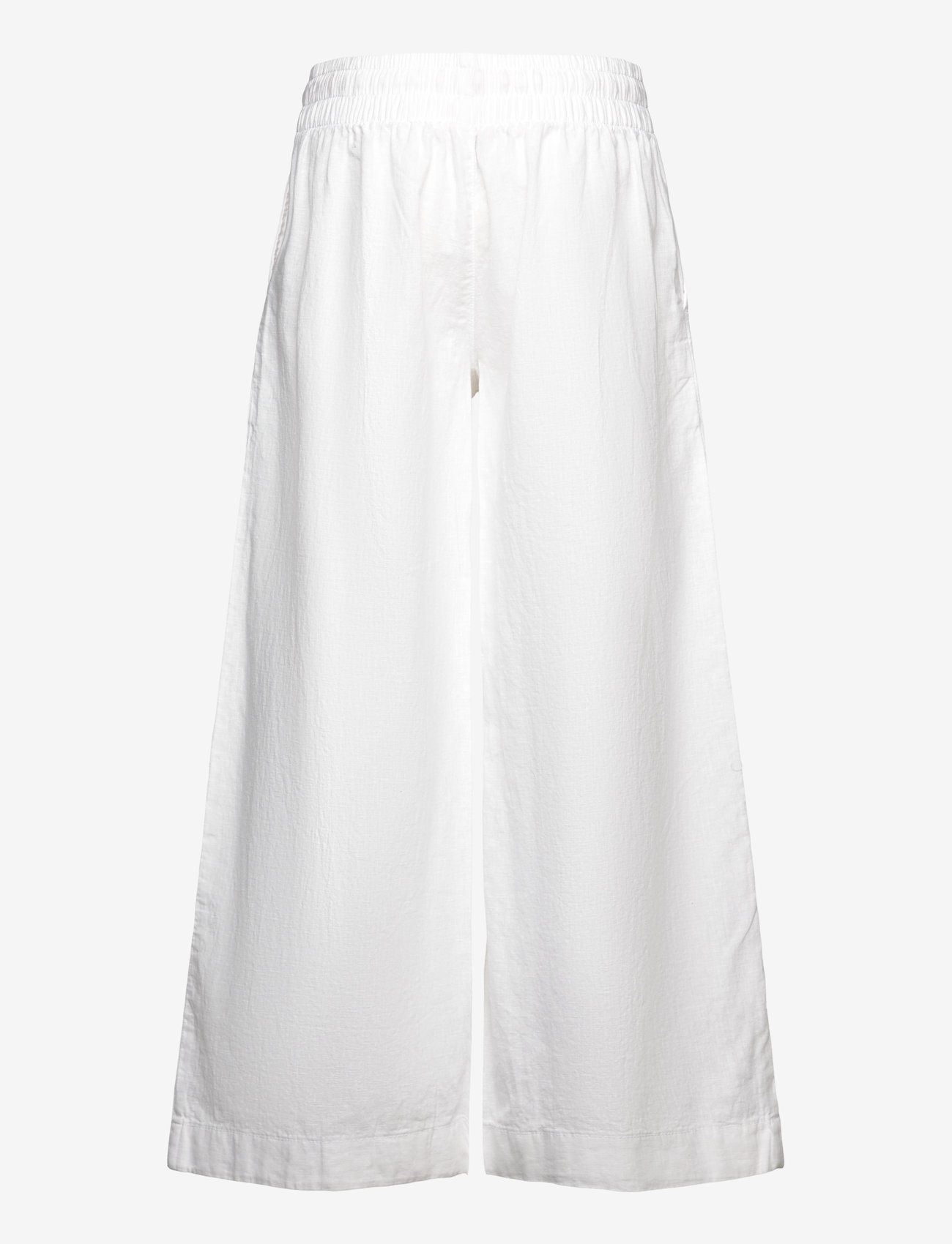 GANT - PULL ON COTTON LINEN PANTS - leinen-kleidung - white - 1