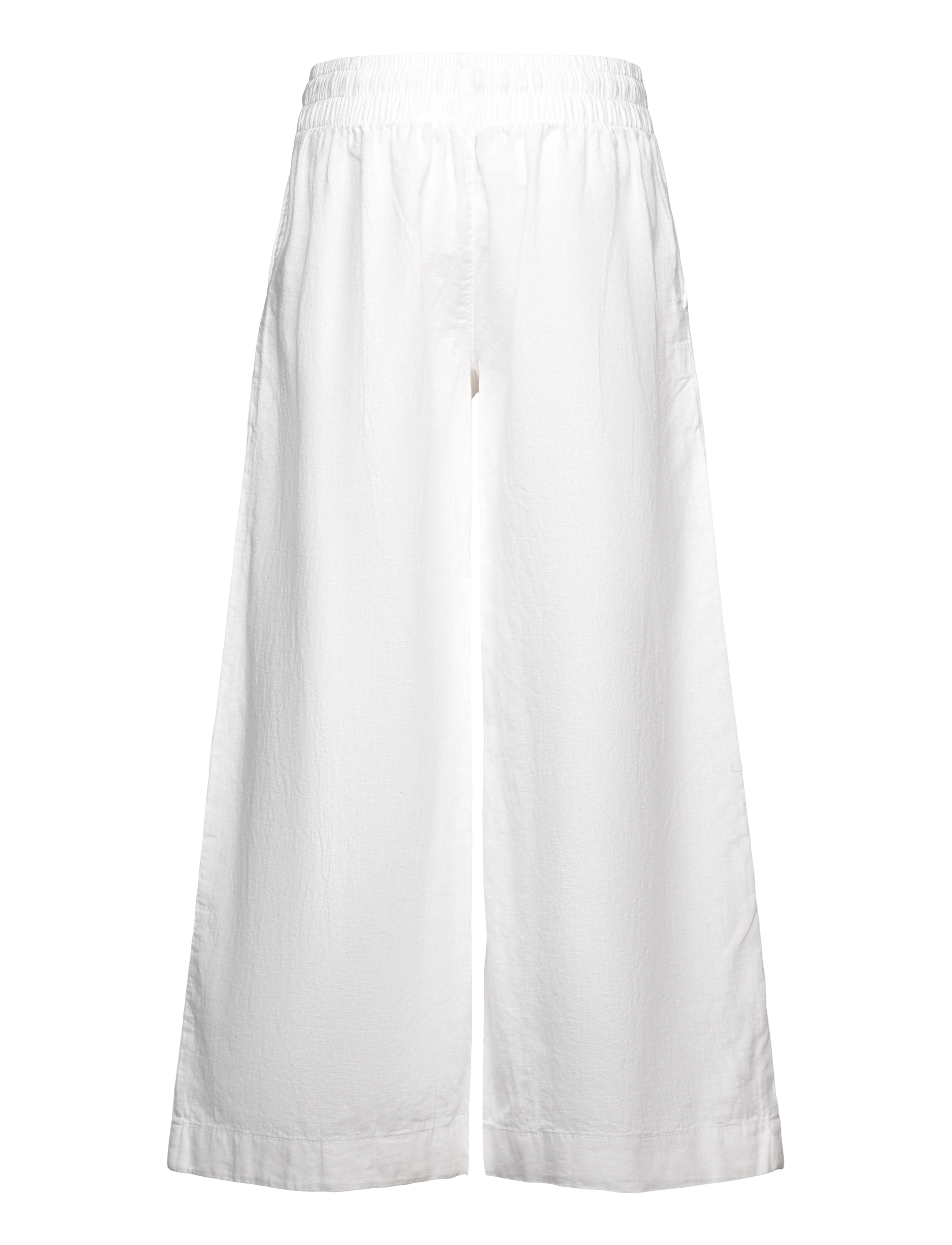 Gant - PULL ON COTTON LINEN PANTS - white - 1