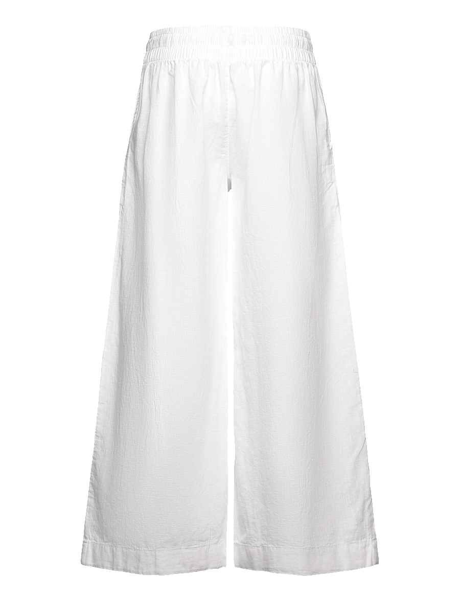 Gant - PULL ON COTTON LINEN PANTS - leinen-kleidung - white - 1