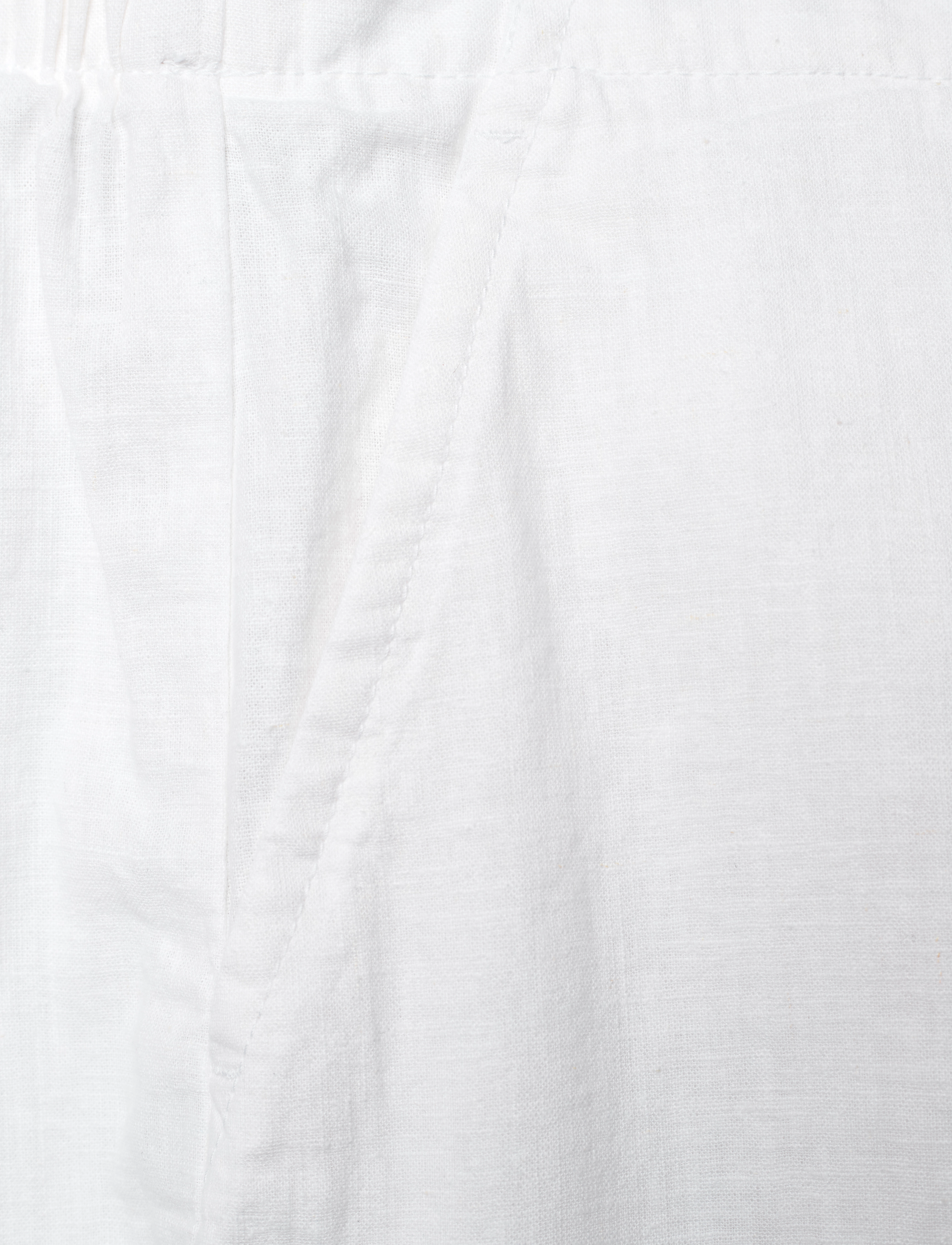 Gant - PULL ON COTTON LINEN PANTS - white - 2