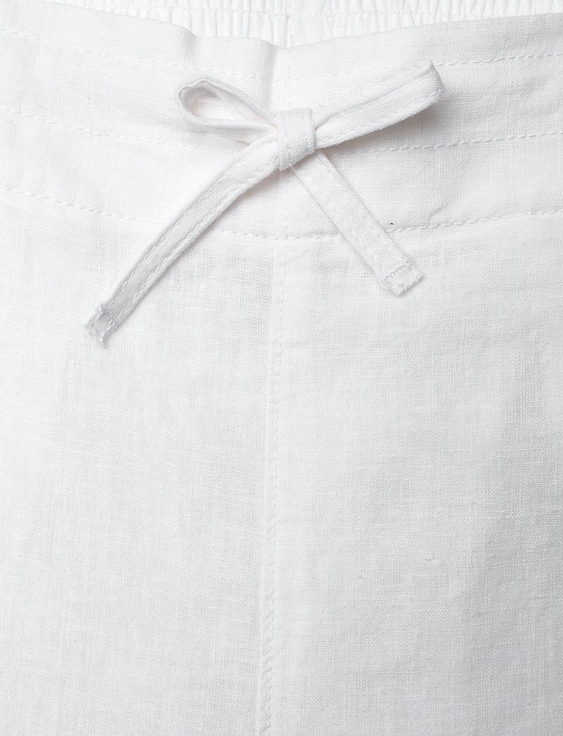 GANT - PULL ON COTTON LINEN PANTS - leinen-kleidung - white - 3