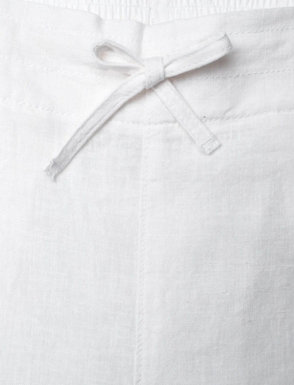 GANT - PULL ON COTTON LINEN PANTS - leinen-kleidung - white - 3