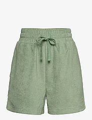 GANT - HIGH WAIST TOWELING SHORTS - lühikesed dressipüksid - kalamata green - 0